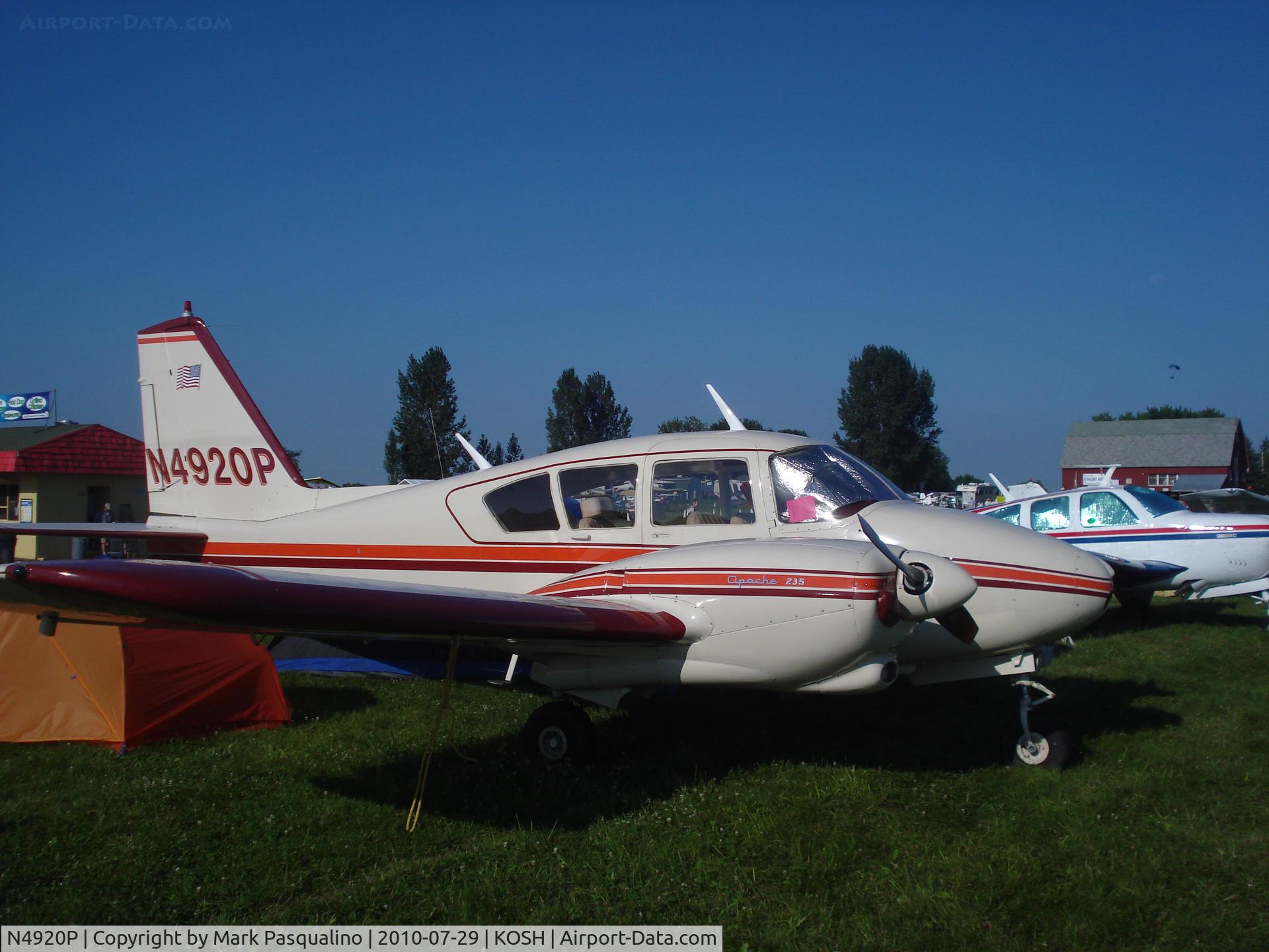 N4920P, 1962 Piper PA-23-235 Apache C/N 27-510, Piper PA-23-235