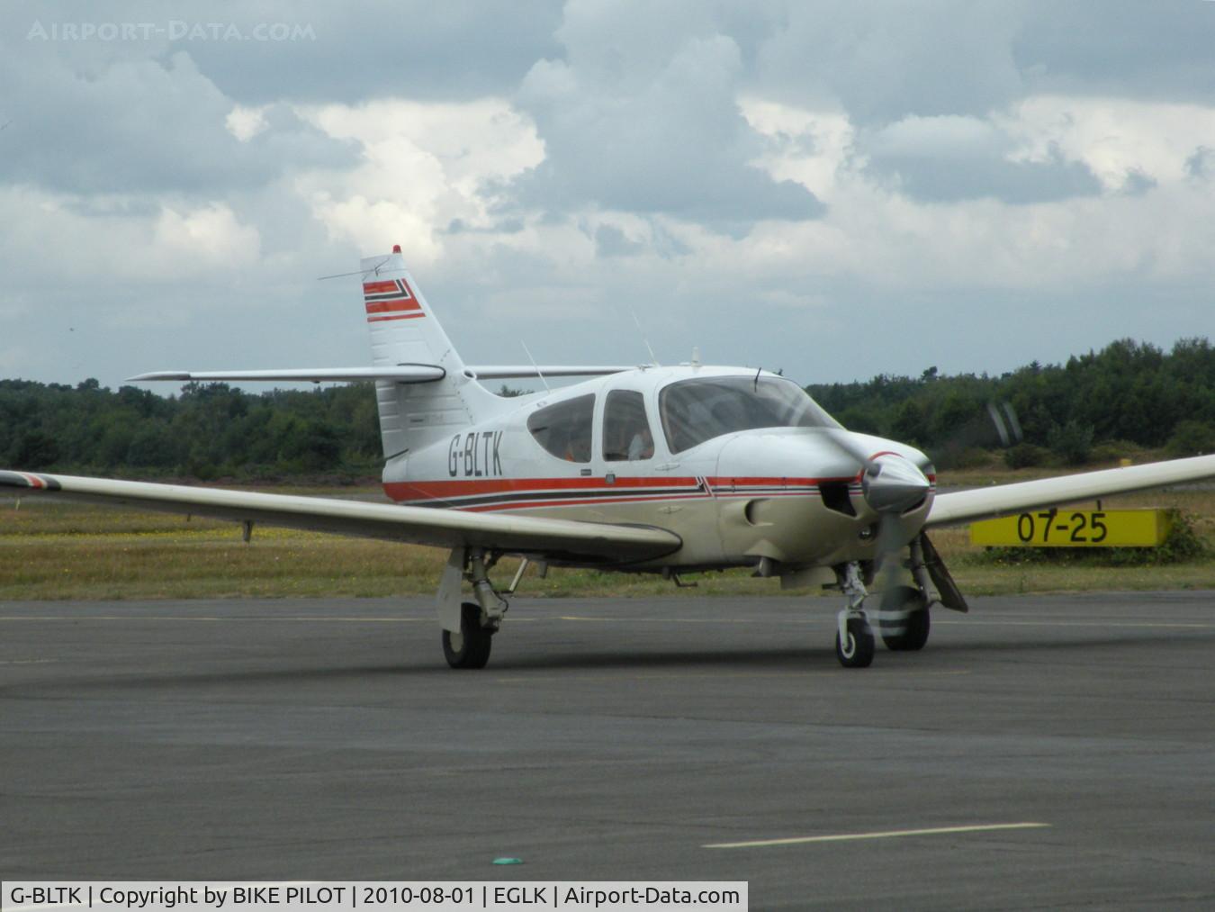 G-BLTK, 1976 Rockwell Commander 112TC C/N 13106, RESIDENT COMMANDER TAXYING TO THE RUN UP AREA