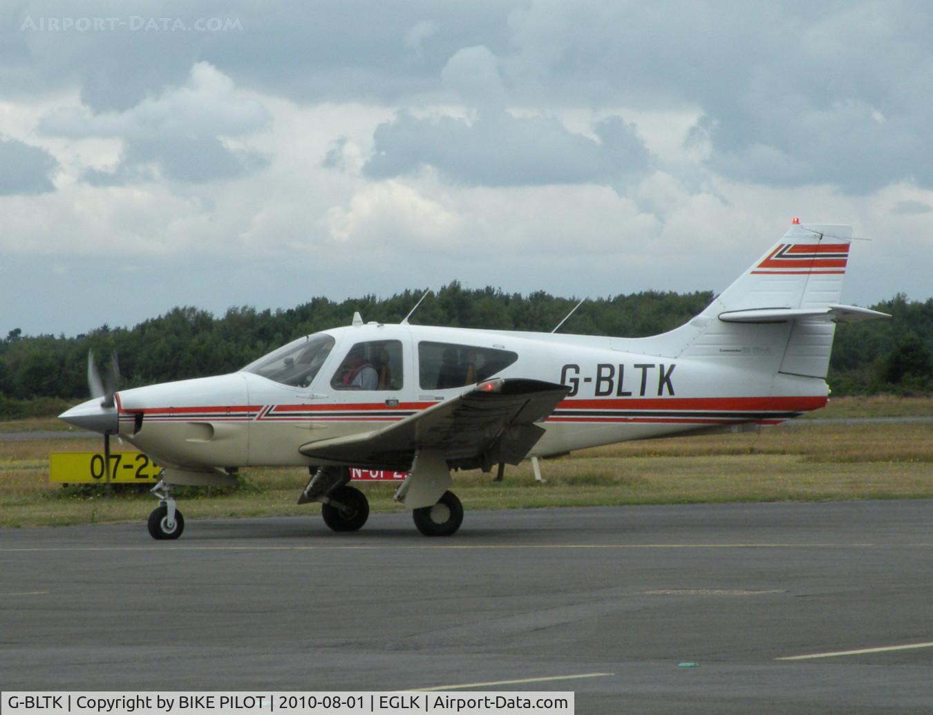 G-BLTK, 1976 Rockwell Commander 112TC C/N 13106, RESIDENT COMMANDER IN THE RUN UP AREA