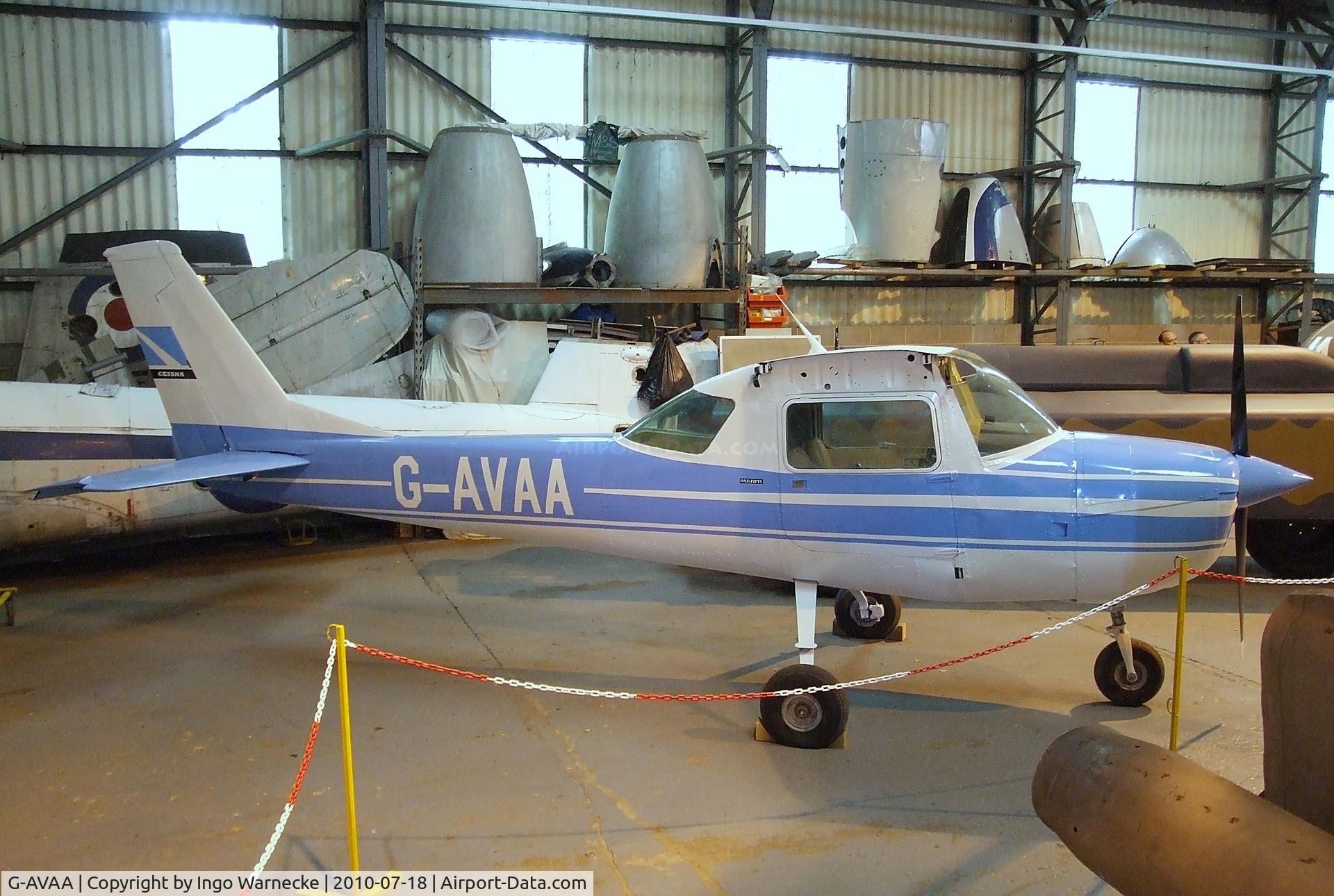 G-AVAA, 1967 Reims F150G C/N 0164, Cessna (Reims) F150G (minus wings) at the AeroVenture, Doncaster