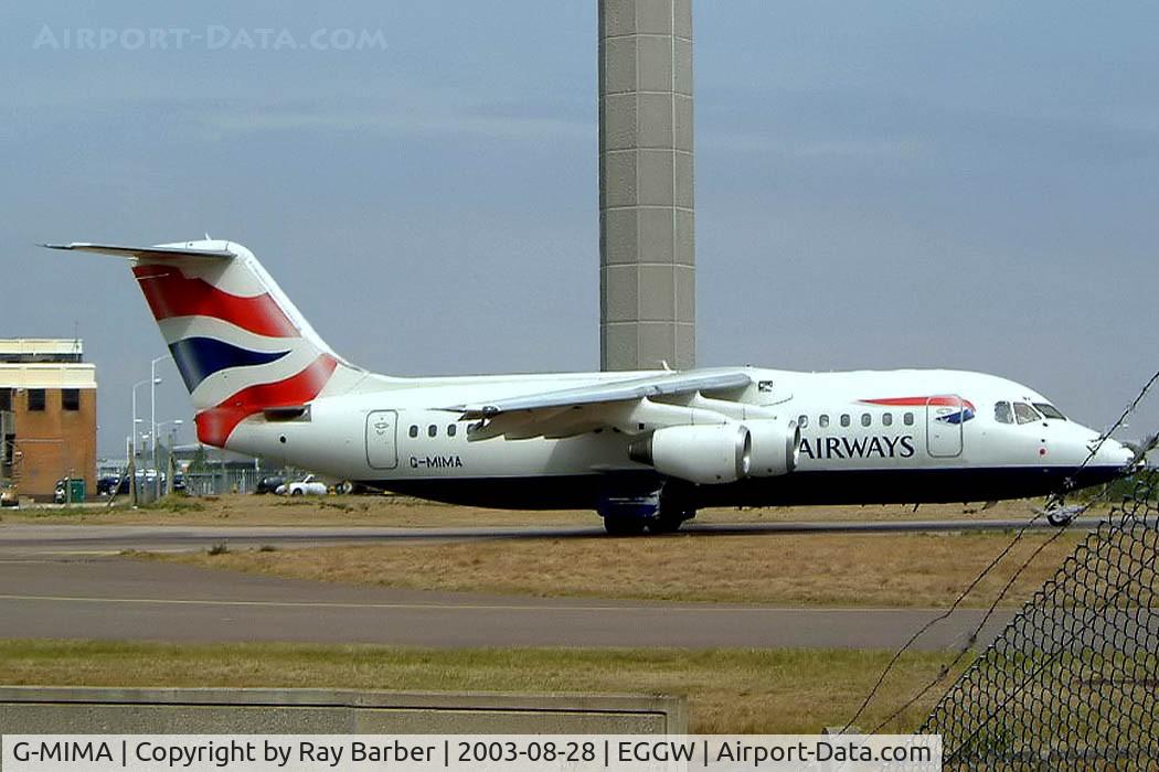 G-MIMA, 1987 British Aerospace BAe.146-200 C/N E2079, BAe 146-200 [E2079] British Airways Luton~UK 28/08/2003