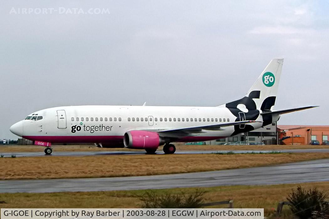 G-IGOE, 1990 Boeing 737-3Y0 C/N 24547, Boeing 737-3Y0 [24547] (GO Fly) Luton~G 28/08/2003.