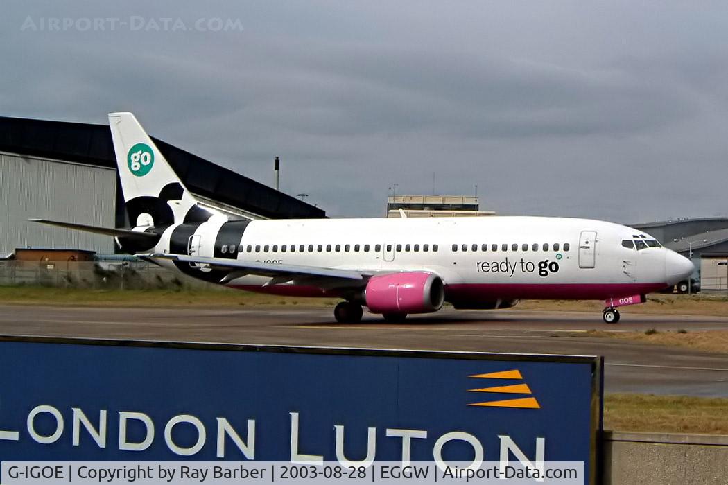 G-IGOE, 1990 Boeing 737-3Y0 C/N 24547, Boeing 737-3Y0 [24547] (GO Fly) Luton~G 28/08/2003.