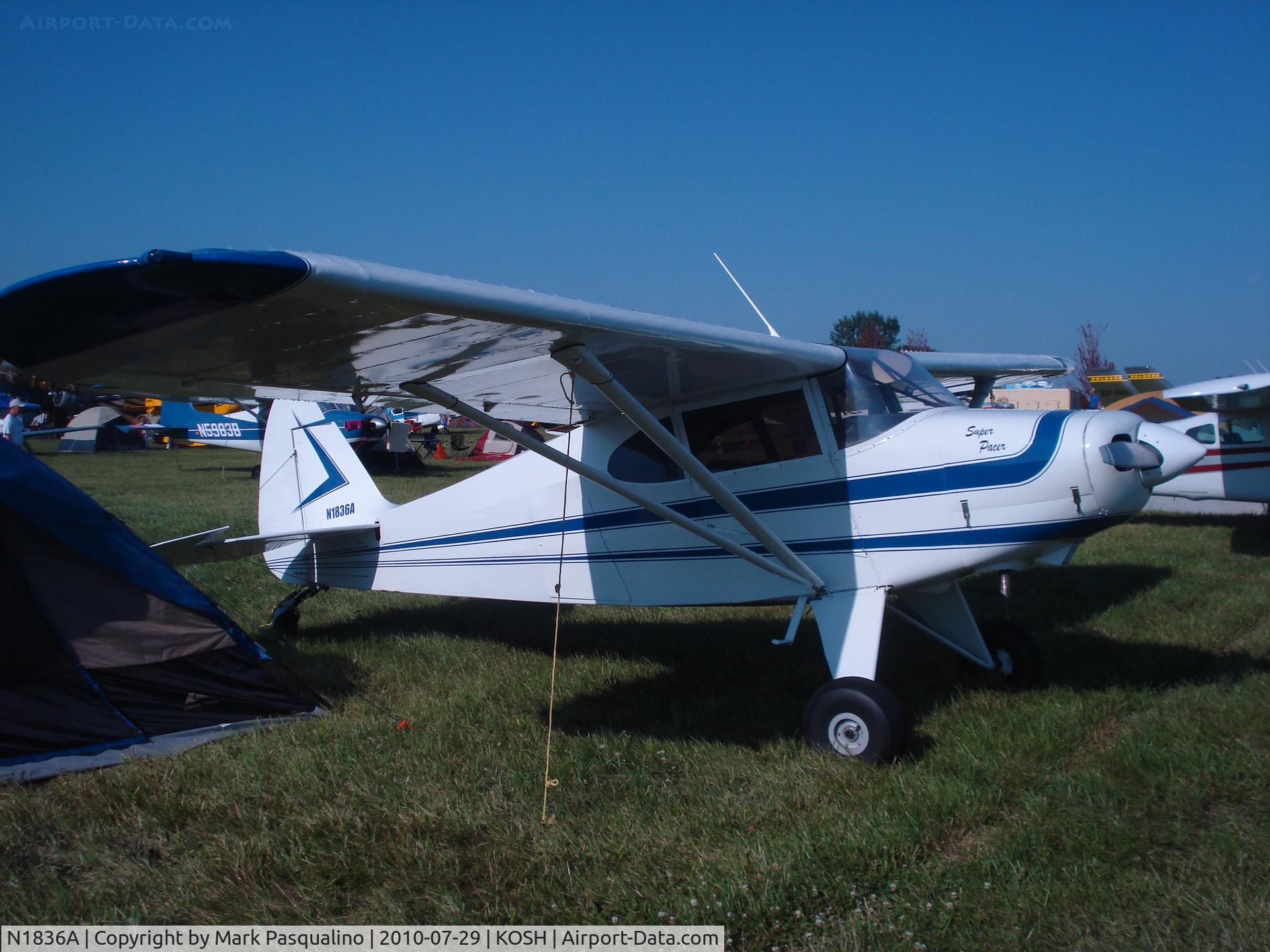 N1836A, 1952 Piper PA-20 Pacer C/N 20-875, Piper PA-20