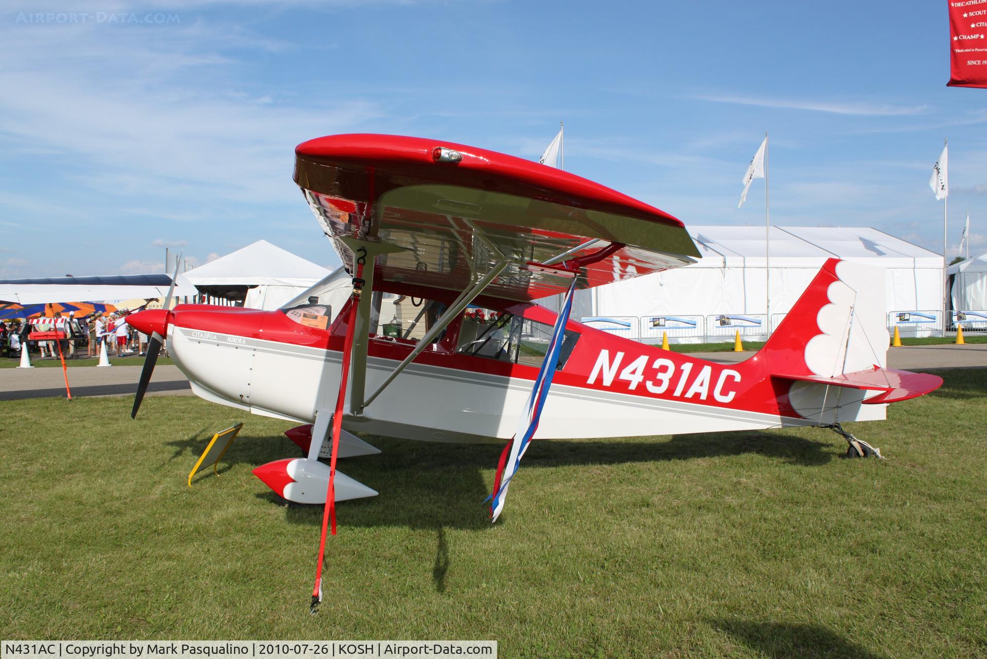 N431AC, 2010 American Champion 7ECA Citabria C/N 1405-2010, American Champion 7ECA