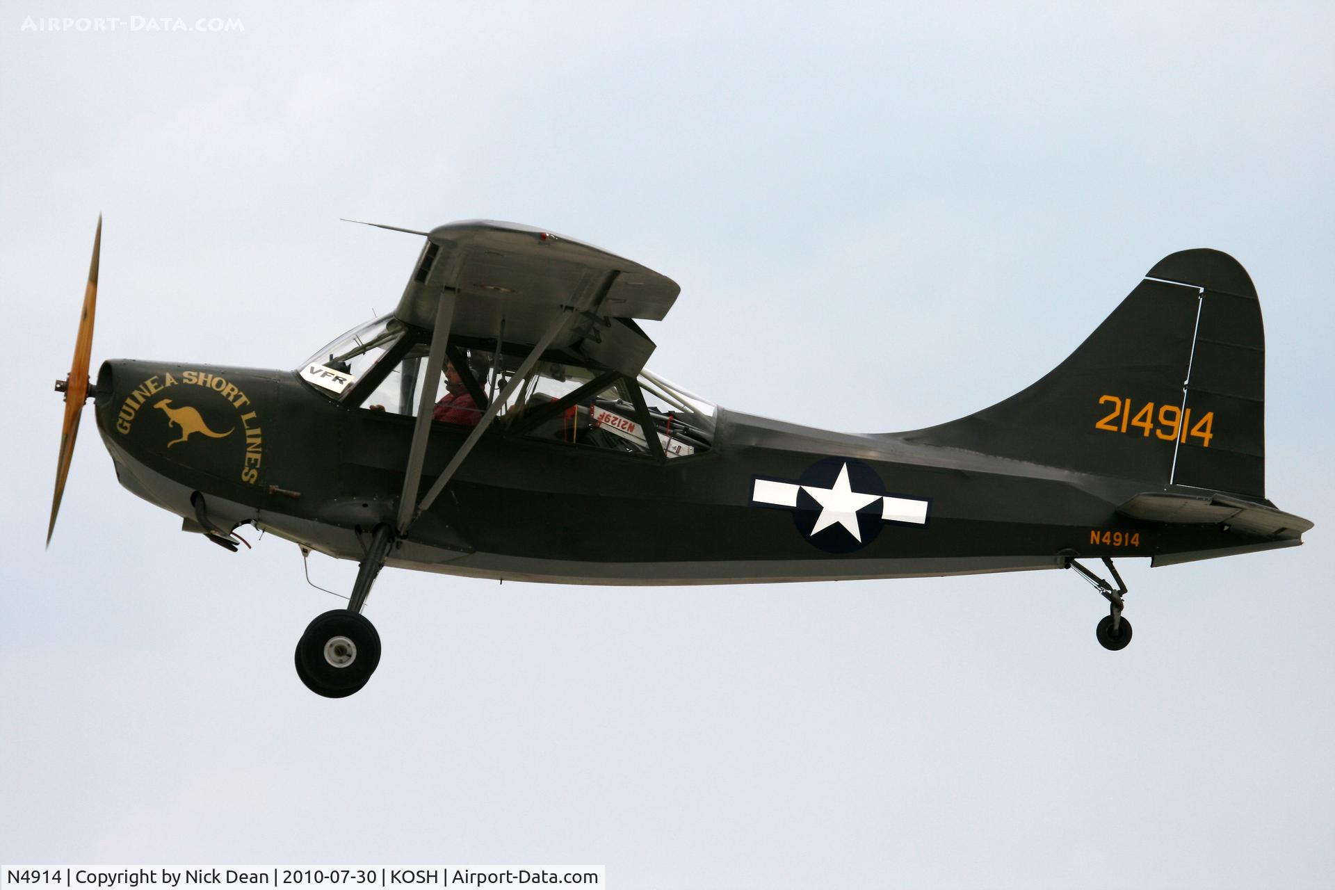 N4914, 1943 Stinson L-5 Sentinel C/N 1120, KOSH