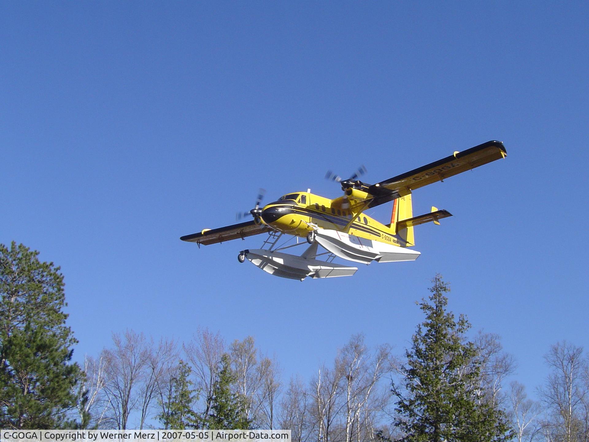 C-GOGA, 1980 De Havilland Canada DHC-6-300 Twin Otter C/N 739, Going to pick up water near Cloyne, Ontario, Canada