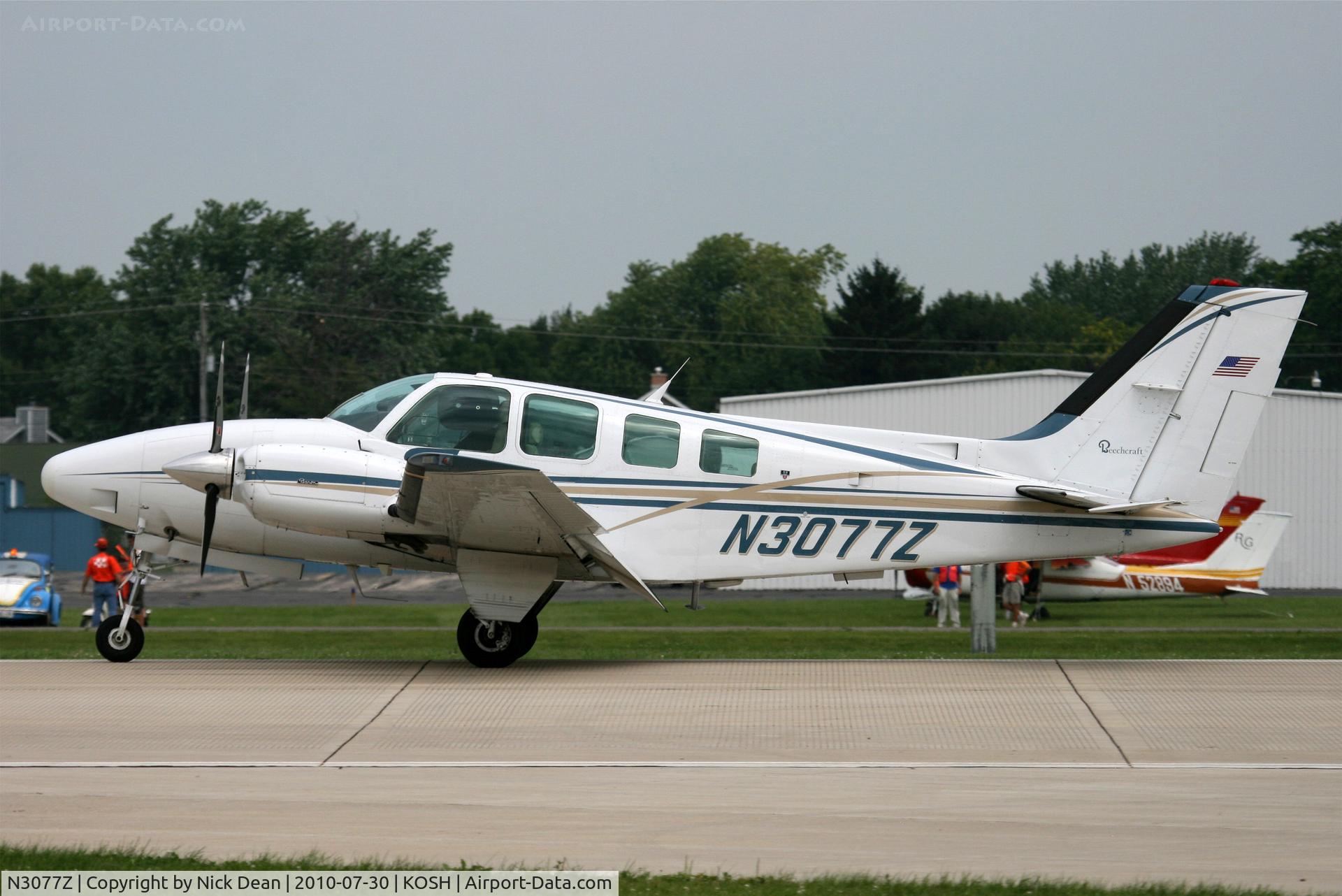 N3077Z, 1987 Beech 58 Baron C/N TH-1516, KOSH