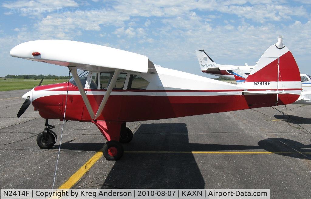 N2414F, 1956 Piper PA-22-150 C/N 22-4190, Piper PA-22-150 Tri-Pacer on the line.