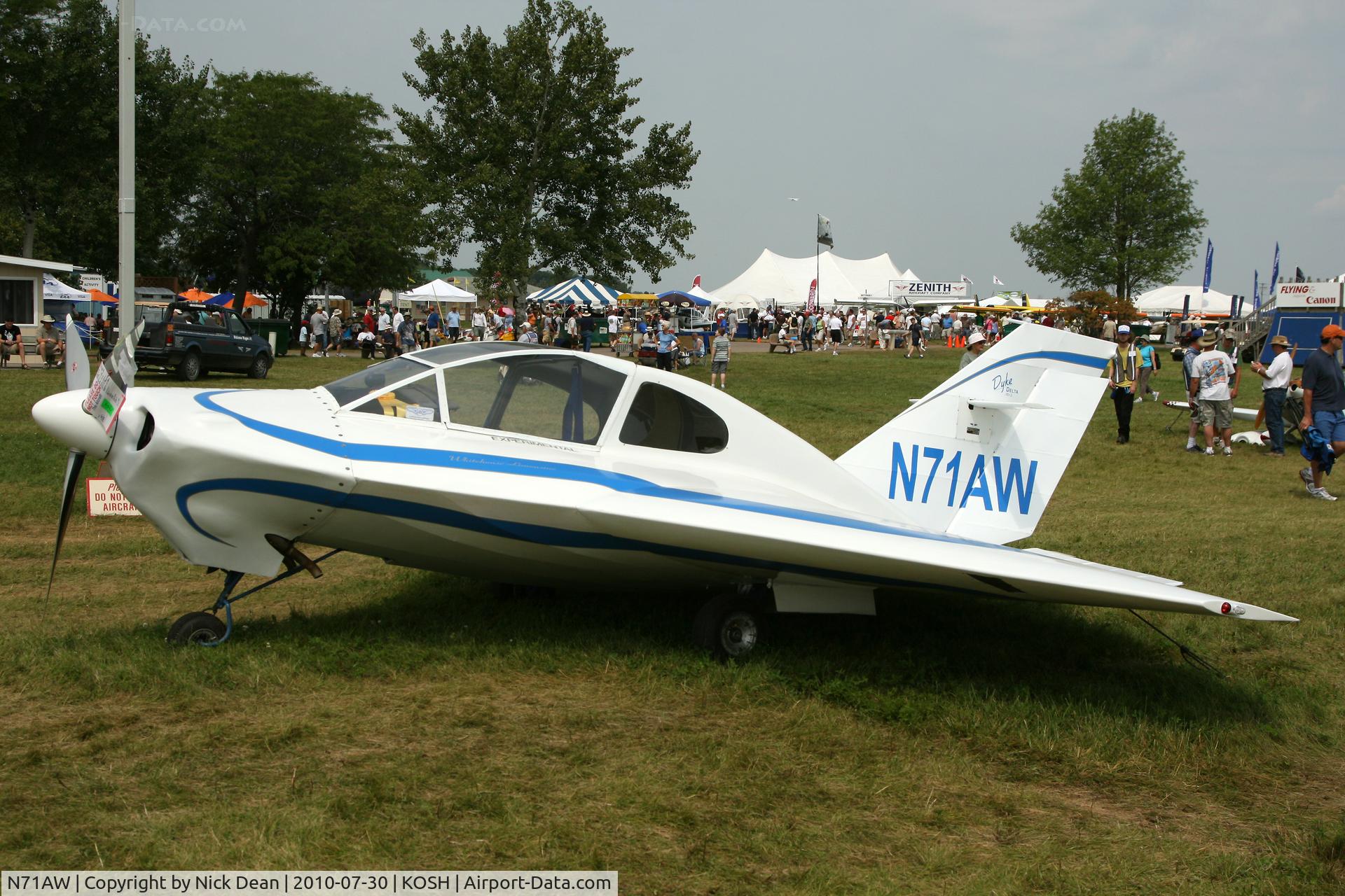 N71AW, 2010 Dyke JD-2 Delta C/N 1123, KOSH