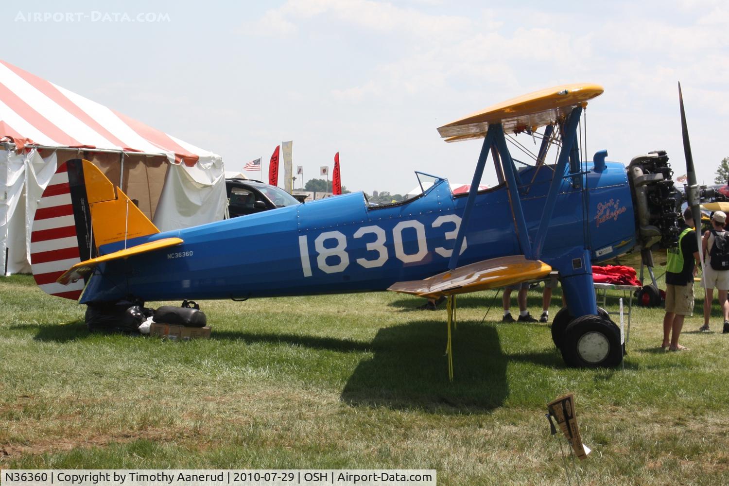 N36360, 1942 Boeing PT-13D Kaydet (E75) C/N 75-5887, 1944 Boeing E75N1, c/n: 75-5887