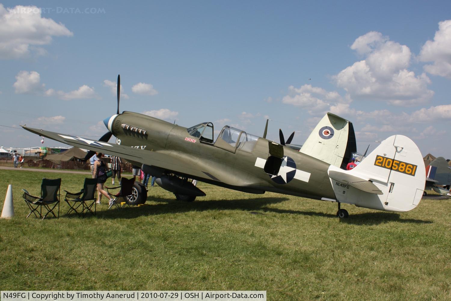 N49FG, 1943 Curtiss P-40N Warhawk C/N 29623, 1943 Curtiss Wright P-40N-5, c/n: 42-105861