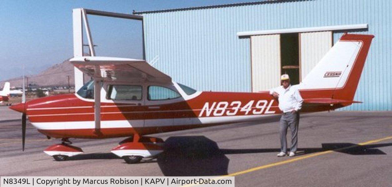 N8349L, 1968 Cessna 172I C/N 17256549, Paul Vegna and N8349L at KAPV ~ 1991