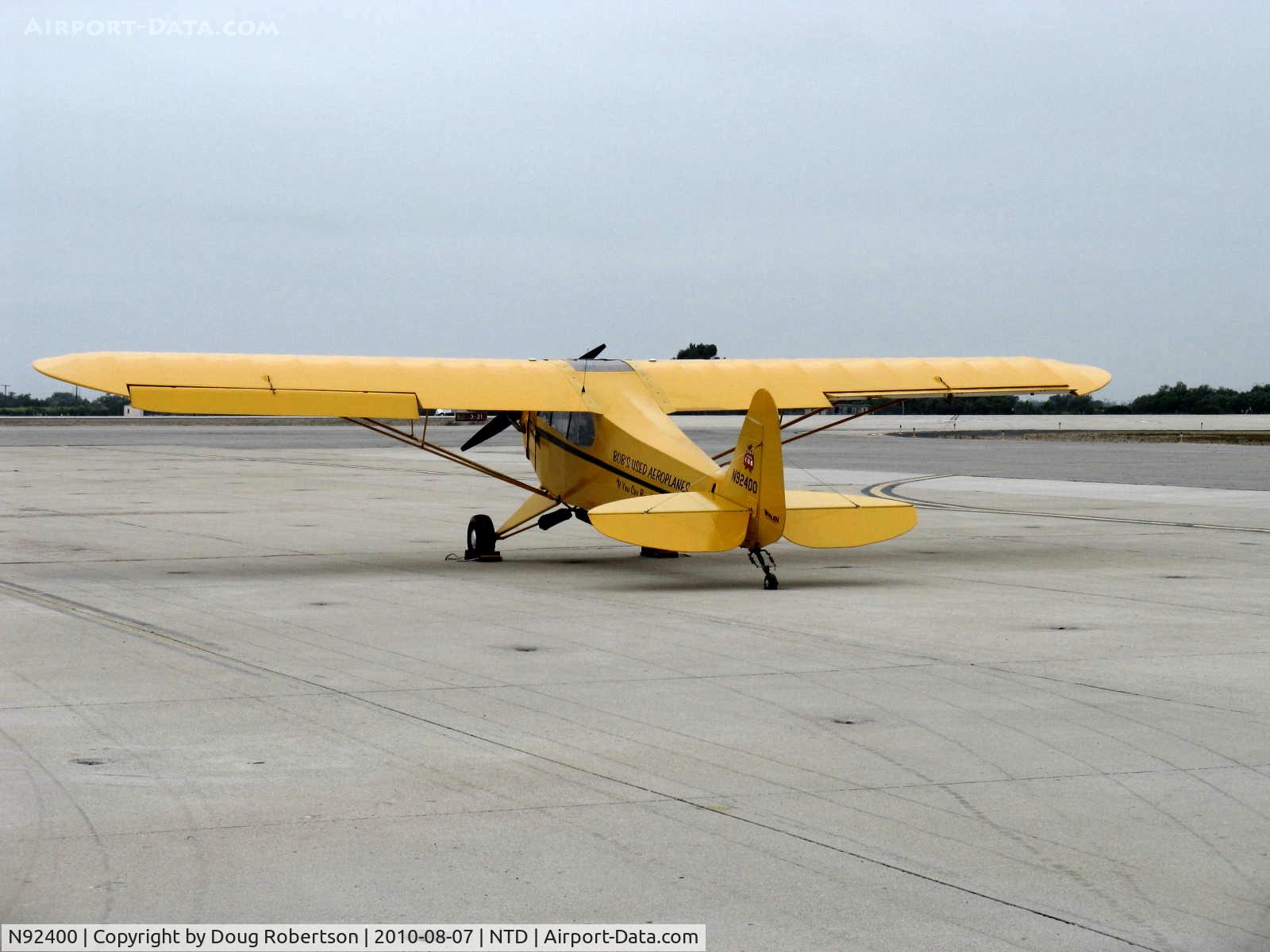 N92400, 1946 Piper J3C-65 Cub Cub C/N 16862, 1946 Piper J3C-65 CUB, Continental C85 85 Hp upgrade