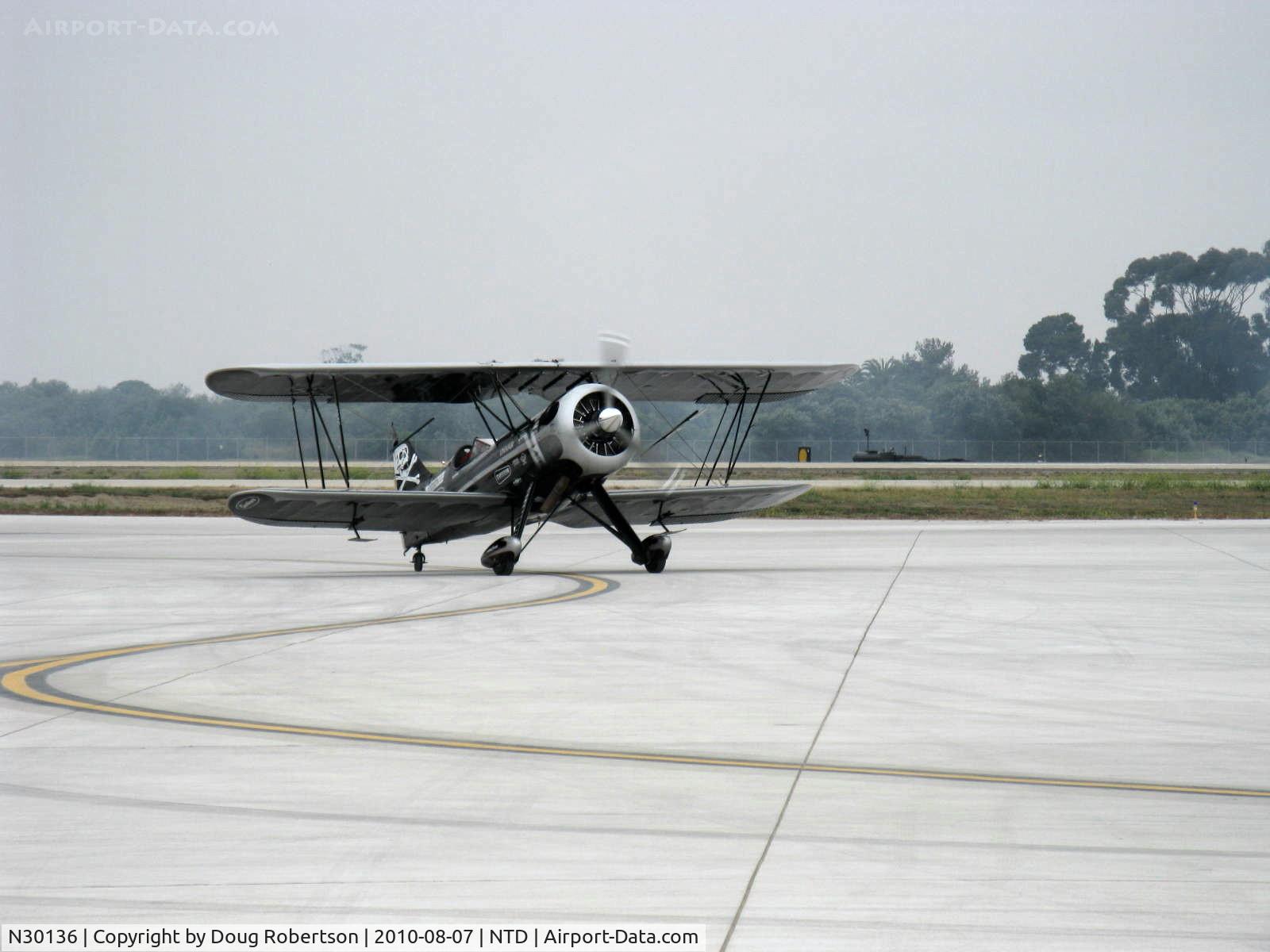 N30136, 1980 Waco UPF-7 C/N 5533, 1980 Waco UPF-7, P&W R-985 Wasp Jr. 450 Hp upgrade, taxi back