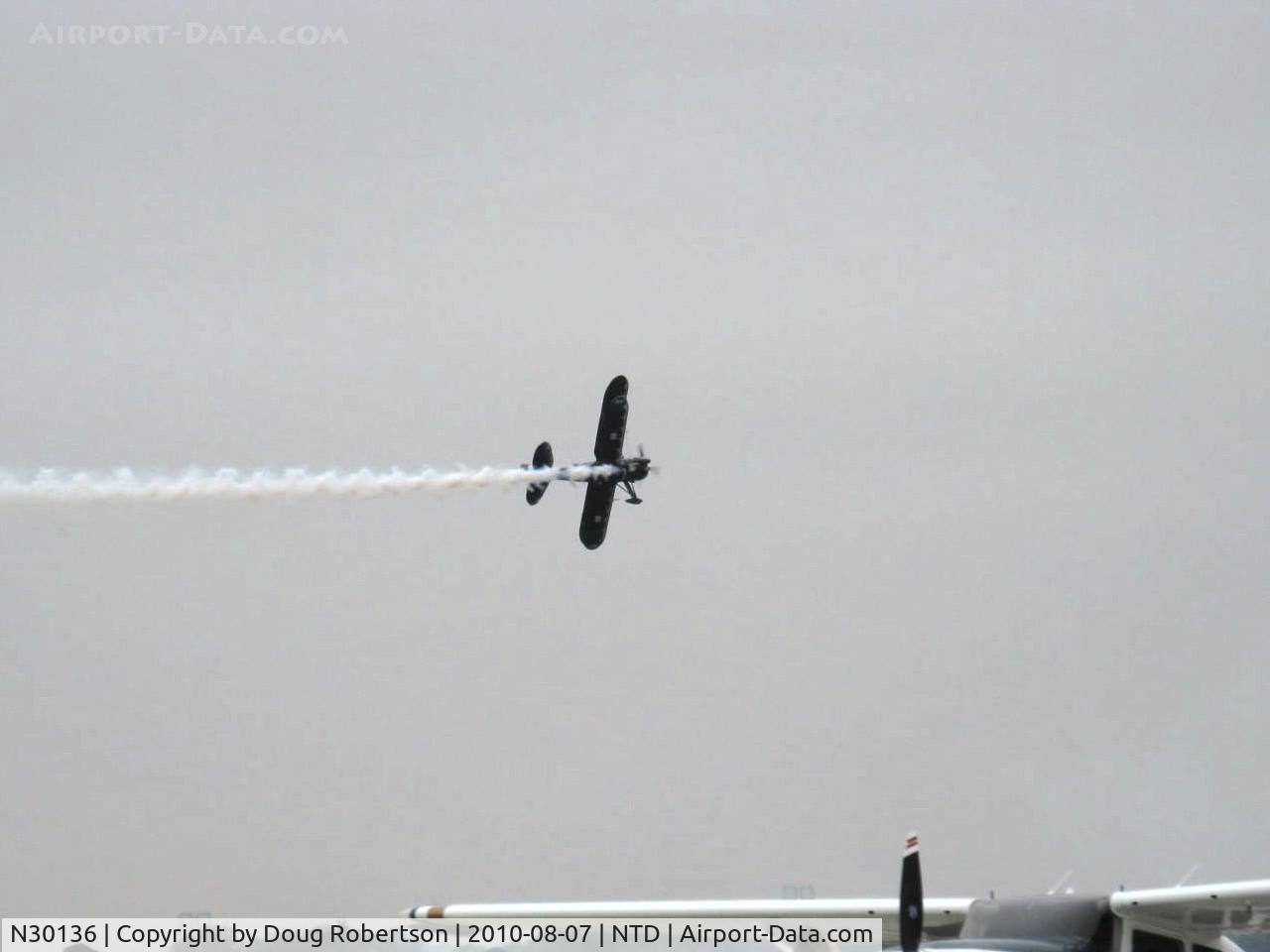 N30136, 1980 Waco UPF-7 C/N 5533, 1980 Waco UPF-7, P&W R-985 Wasp Jr. 450 Hp upgrade, aerobatics low show due to low ceiling and fog