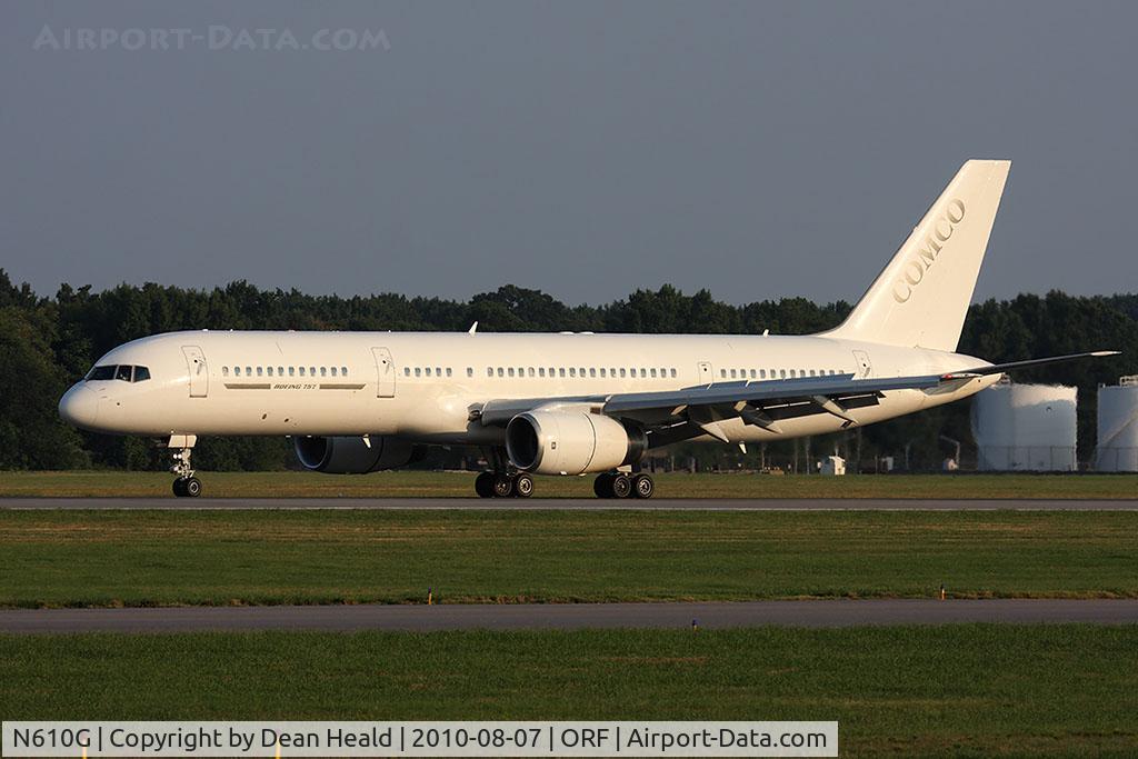 N610G, 1999 Boeing 757-22L C/N 29304, Comco N610G rolling out on RWY 5 after landing.