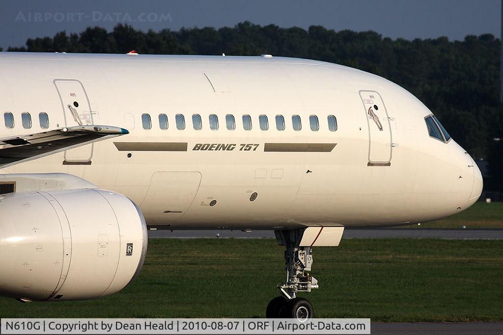 N610G, 1999 Boeing 757-22L C/N 29304, Comco N610G taxiing to it's usual remote spot after arrival on RWY5.