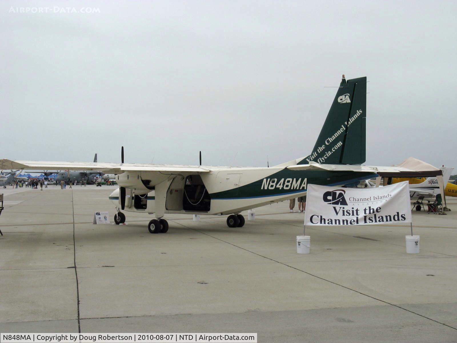 N848MA, 1989 Britten-Norman BN-2B Islander C/N 2210, 1989 Britten-Norman BN-2B ISLANDER, two Lycoming IO-540-E4C5 260 Hp each
