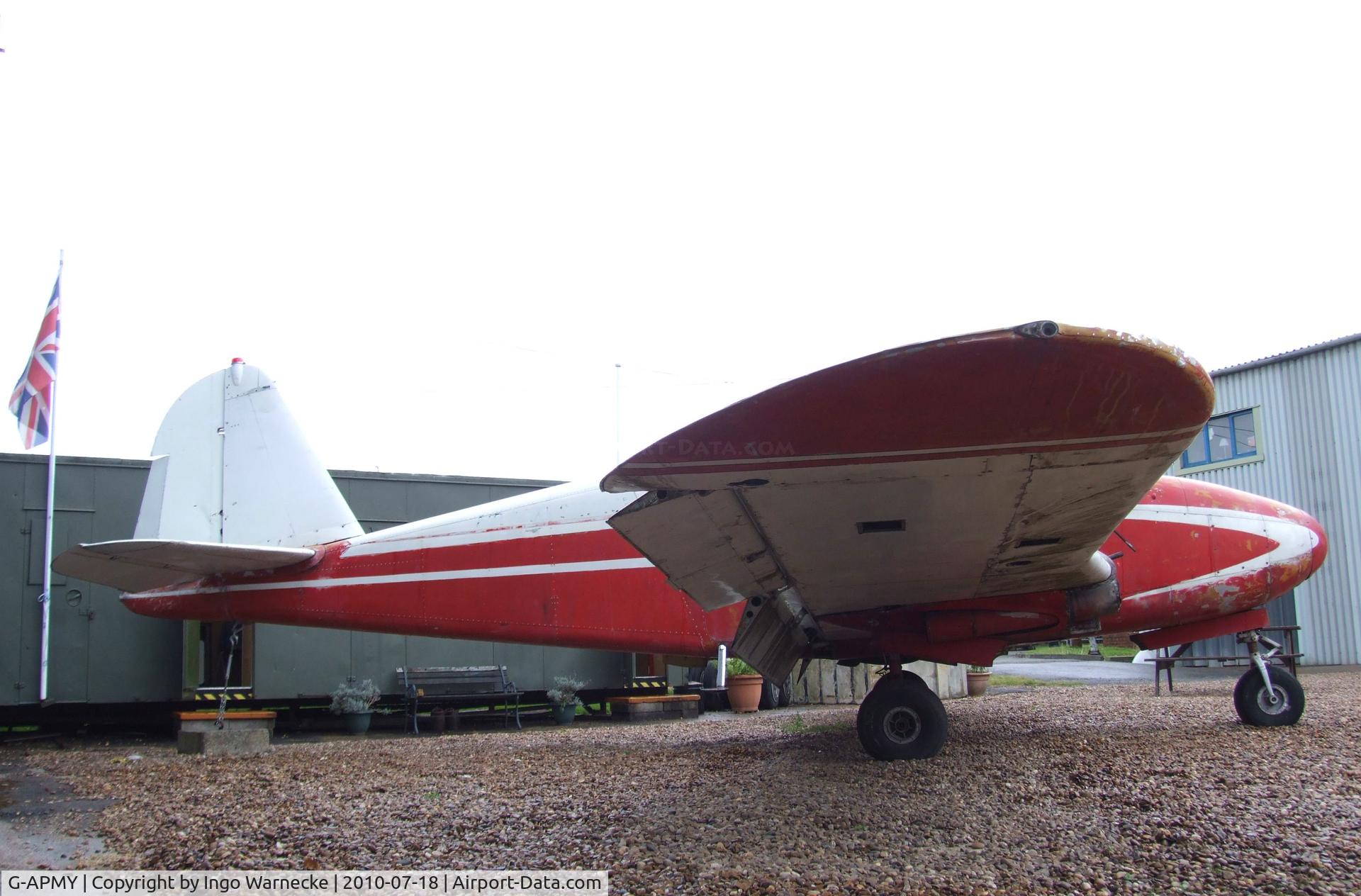 G-APMY, 1958 Piper PA-23-160 Apache C/N 23-1258, Piper PA-23-160 Apache (minus engines) at the AeroVenture, Doncaster