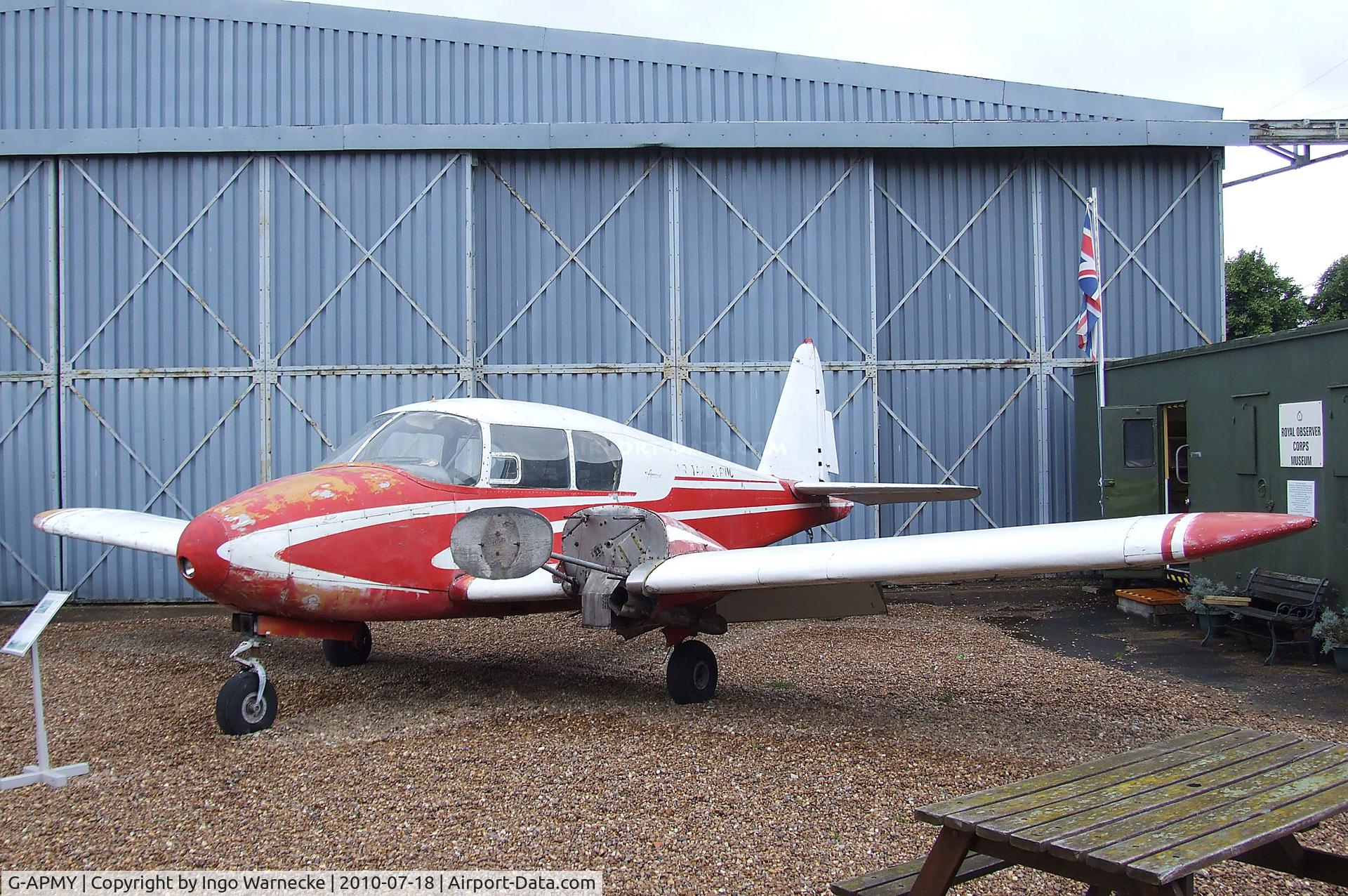G-APMY, 1958 Piper PA-23-160 Apache C/N 23-1258, Piper PA-23-160 Apache (minus engines) at the AeroVenture, Doncaster