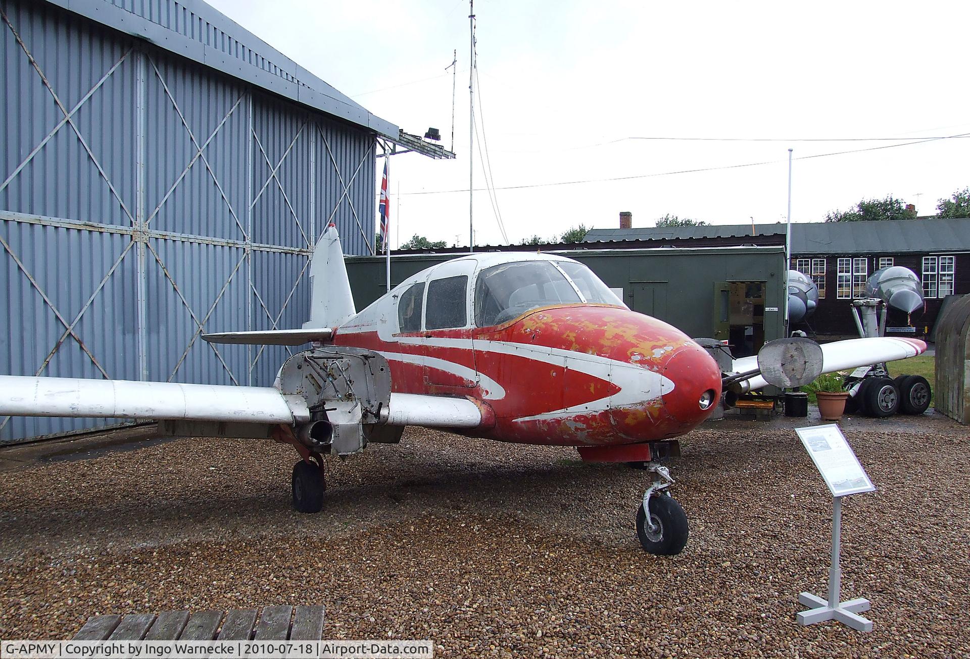 G-APMY, 1958 Piper PA-23-160 Apache C/N 23-1258, Piper PA-23-160 Apache (minus engines) at the AeroVenture, Doncaster