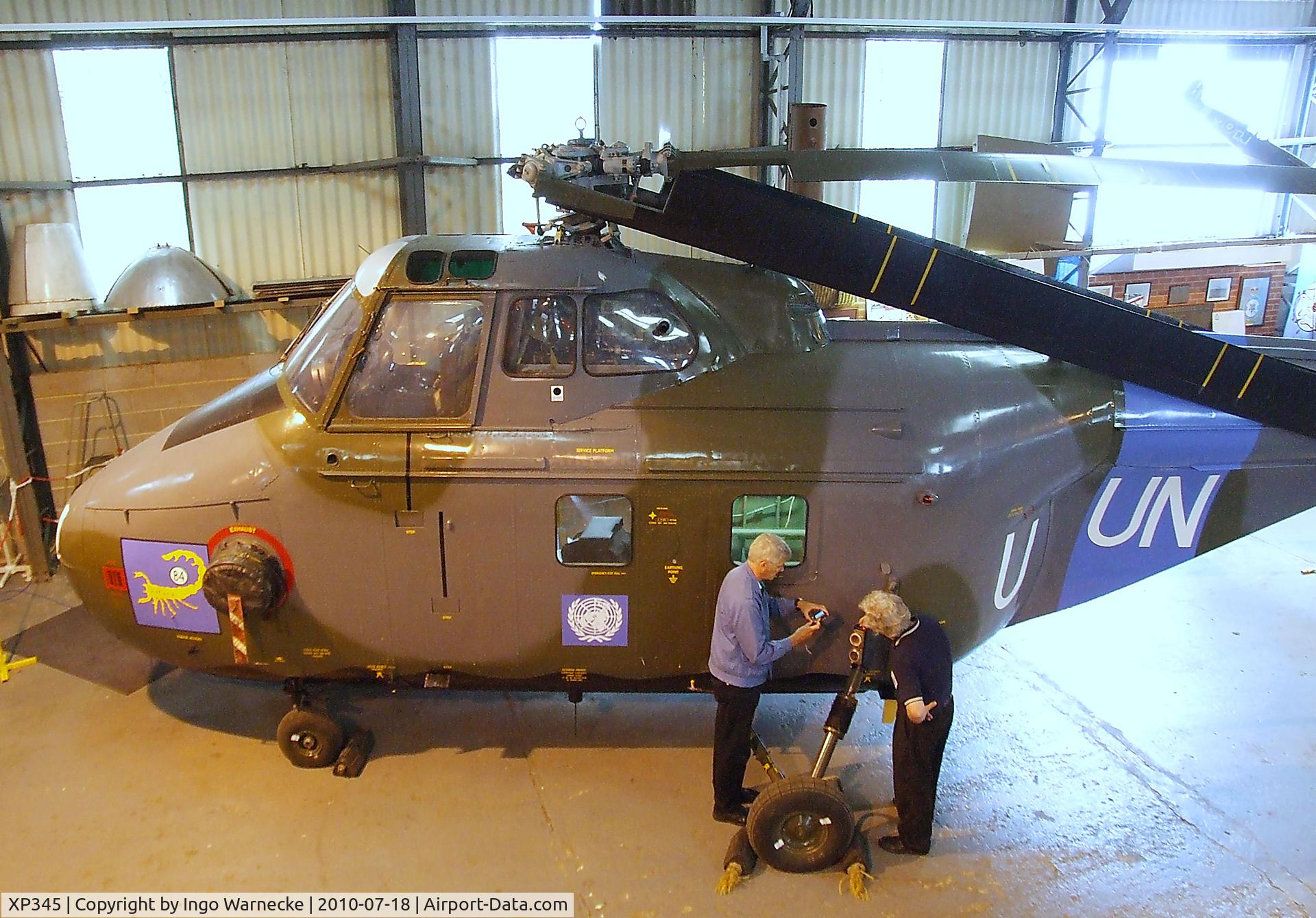 XP345, 1962 Westland Whirlwind HAR.10 C/N WA361, Westland Whirlwind HAR10 at the AeroVenture, Doncaster
