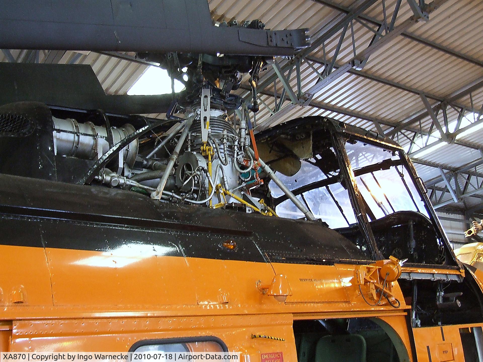 XA870, 1954 Westland Whirlwind HAR.1 C/N WA16, Westland Whirlwind HAR1 at the AeroVenture, Doncaster