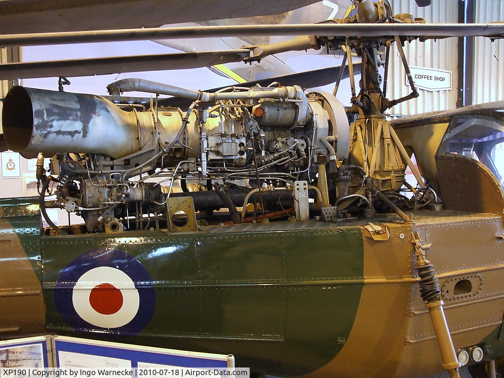 XP190, Westland Scout AH.1 C/N S2/8443, Westland Scout AH1 at the AeroVenture, Doncaster