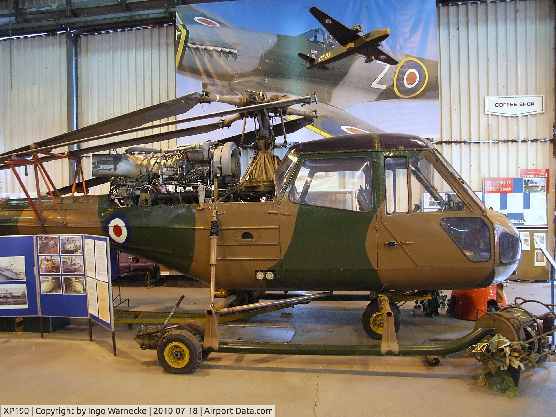 XP190, Westland Scout AH.1 C/N S2/8443, Westland Scout AH1 at the AeroVenture, Doncaster