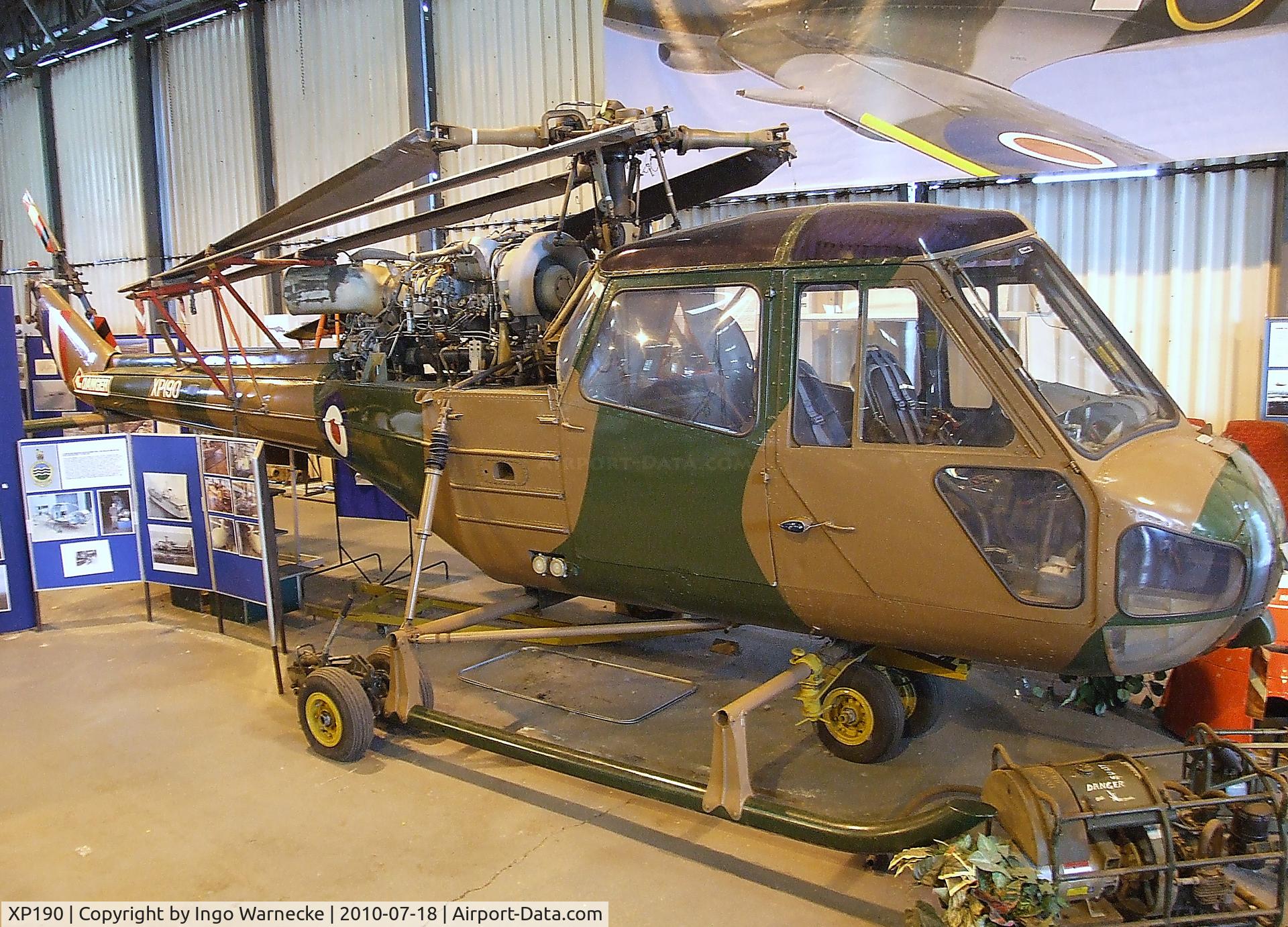 XP190, Westland Scout AH.1 C/N S2/8443, Westland Scout AH1 at the AeroVenture, Doncaster