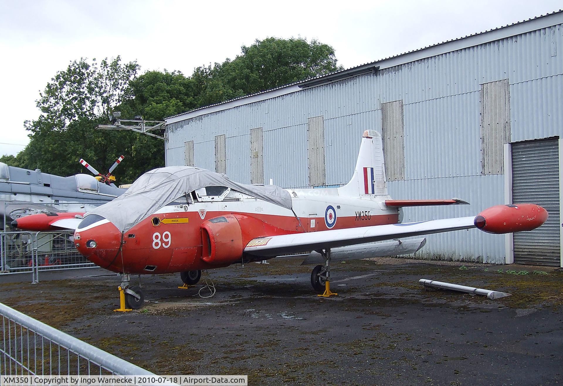 XM350, 1959 Hunting P-84 Jet Provost T.3A C/N PAC/W/6307, Hunting Percival P.84 Jet Provost T3A at the AeroVenture, Doncaster