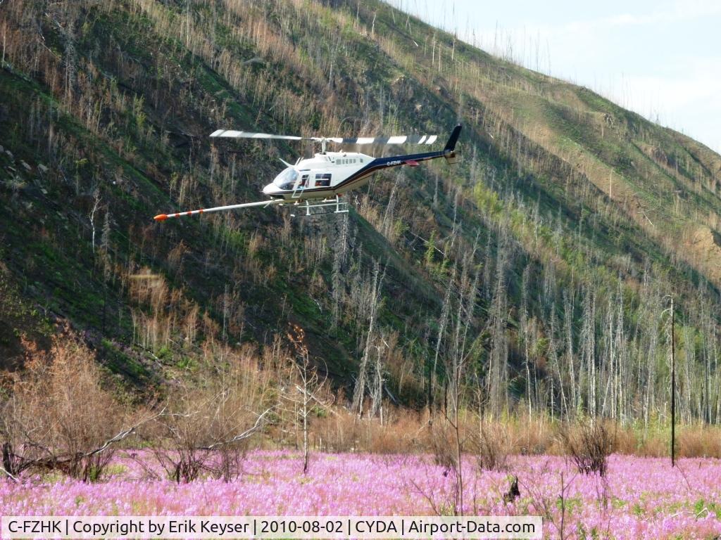 C-FZHK, 1978 Bell 206B JetRanger III C/N 2381, Over Yukon Fireweed