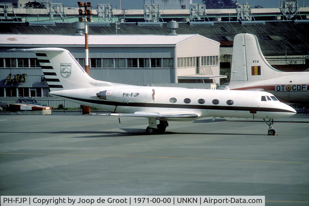 PH-FJP, 1969 Grumman G-1159 Gulfstream II C/N 78, in service with the Philips company during 1970 and 1971. From the G.Bouma collection