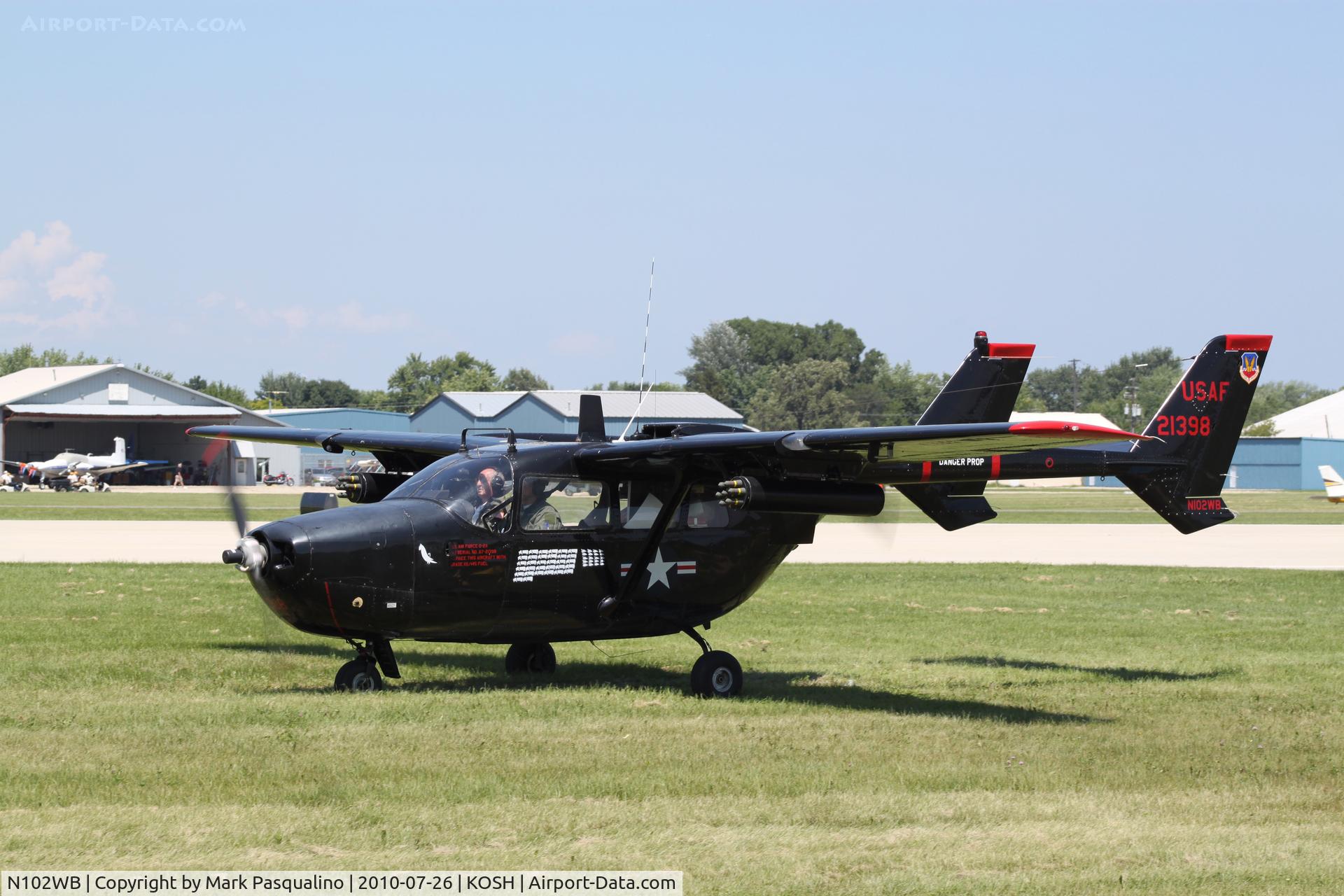 N102WB, 1967 Cessna M337B (O-2A) Super Skymaster C/N 337M-0104 (67-21398), Cessna O-2A