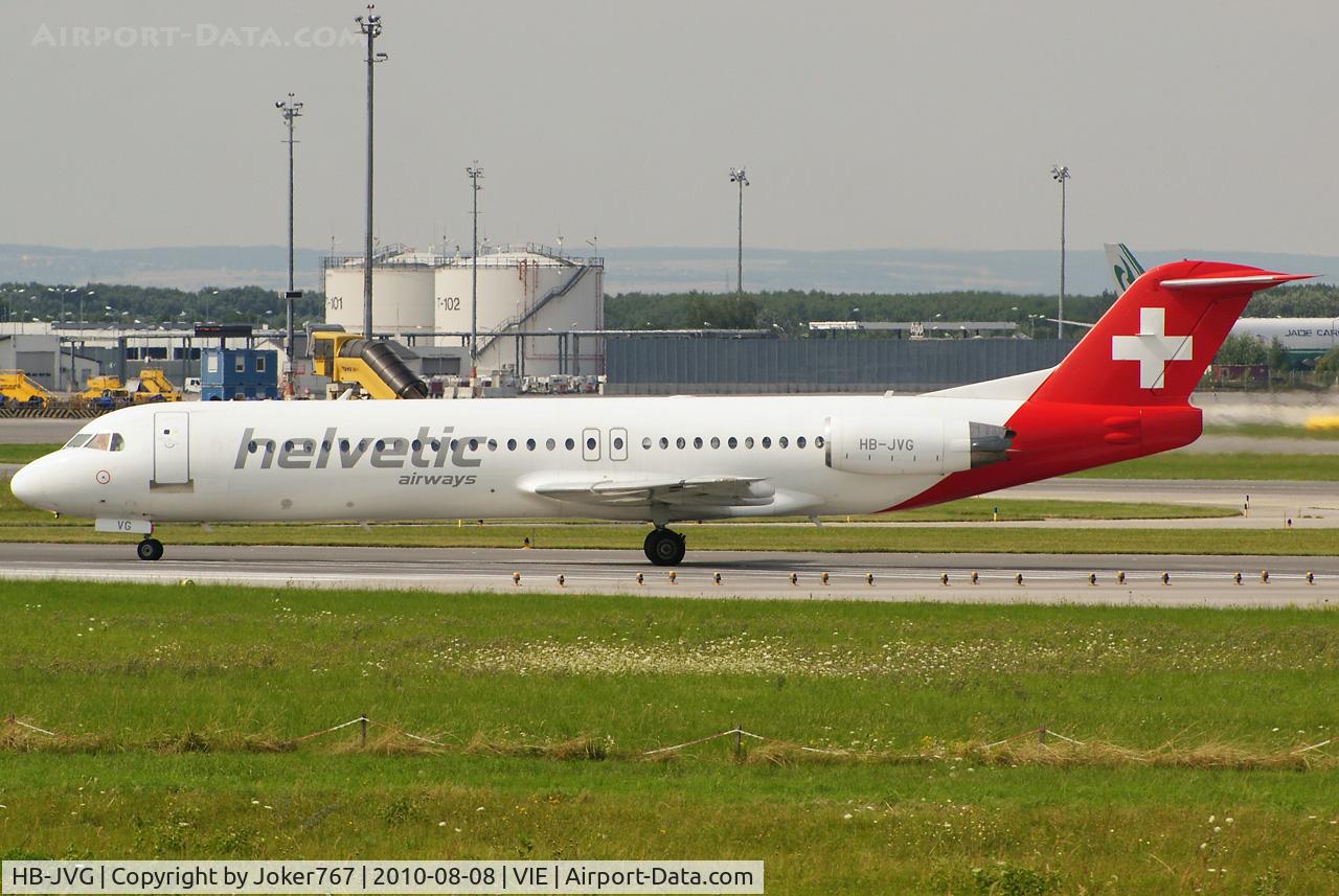 HB-JVG, 1993 Fokker 100 (F-28-0100) C/N 11478, Helvetic Airways