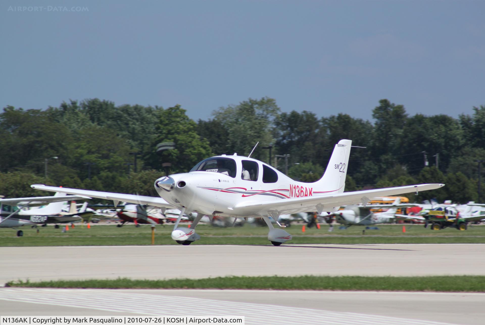 N136AK, 2010 Cirrus SR22 C/N 3510, SR22