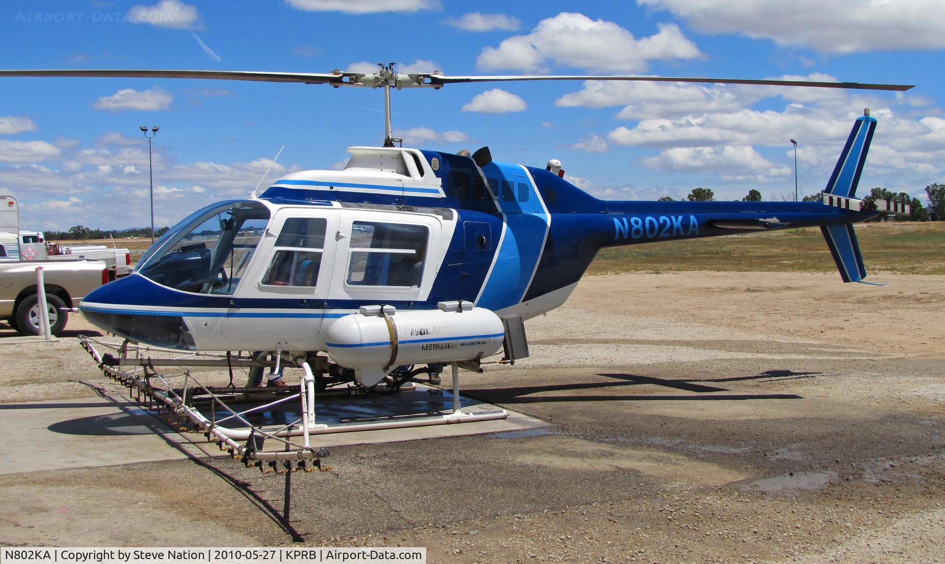 N802KA, 1999 Bell 206B C/N 1664, 1999 Bell 206B sprayer of Sinton Helicopters up from Camarillo, CA for maintenance checks