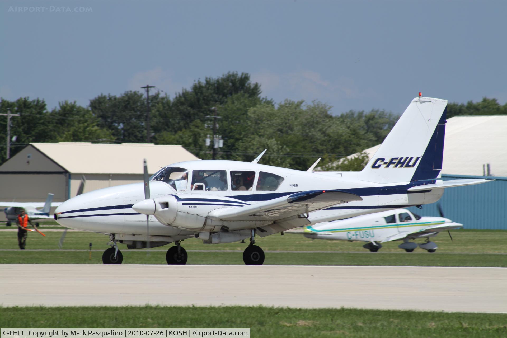 C-FHLI, 1965 Piper PA-23-250 C/N 27-2774, Piper PA-23-250