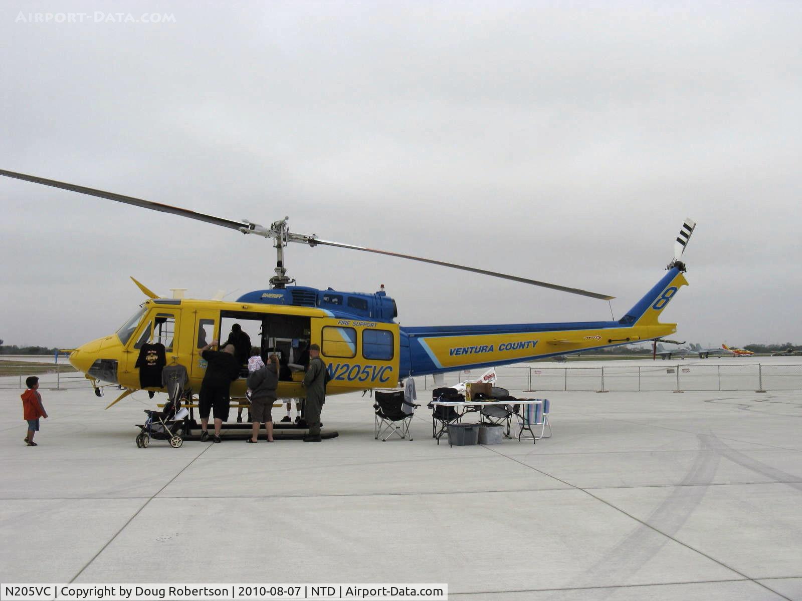 N205VC, 1969 Bell 205A-1 C/N 30066, 1969 Bell 205A-1, one 1,400 shp AVCO Lycoming TS313A Turboshaft derated to 1,250 shp for takeoff. Ventura County Sheriff's Department #8