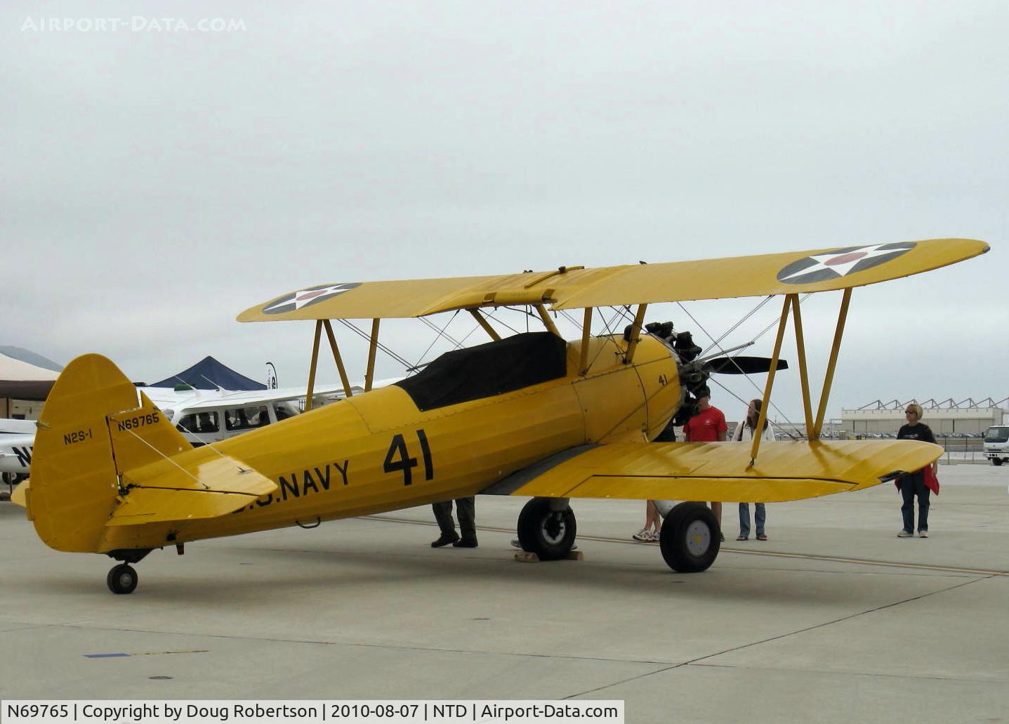 N69765, 1941 Boeing A75N1 (PT17) C/N 75-1044, 1941 Boeing Stearman A75N1 as Navy N2S1, Continental W670 220 Hp