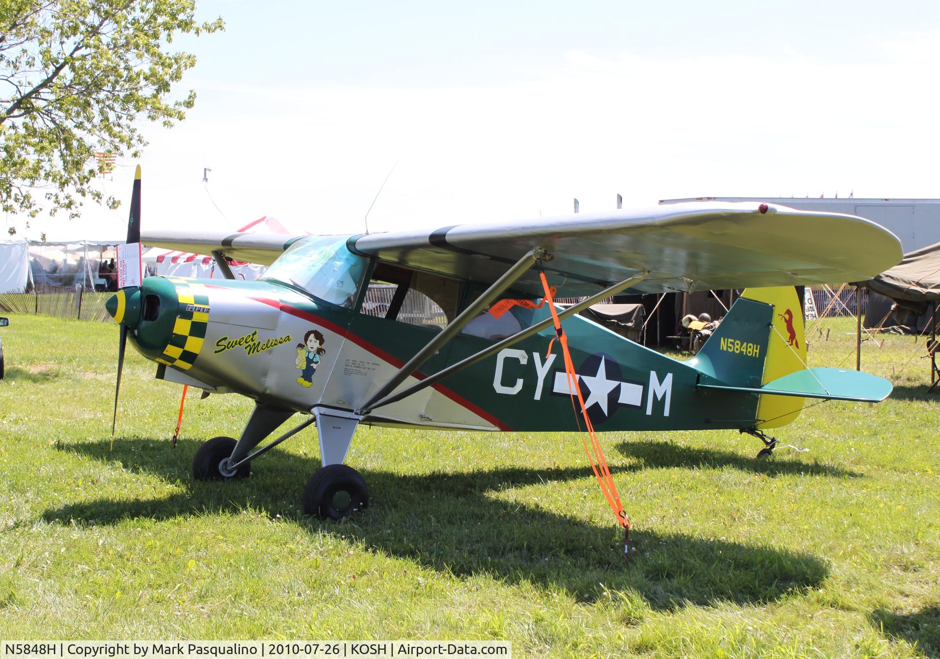 N5848H, 1949 Piper PA-16 Clipper C/N 16-467, Piper PA-16