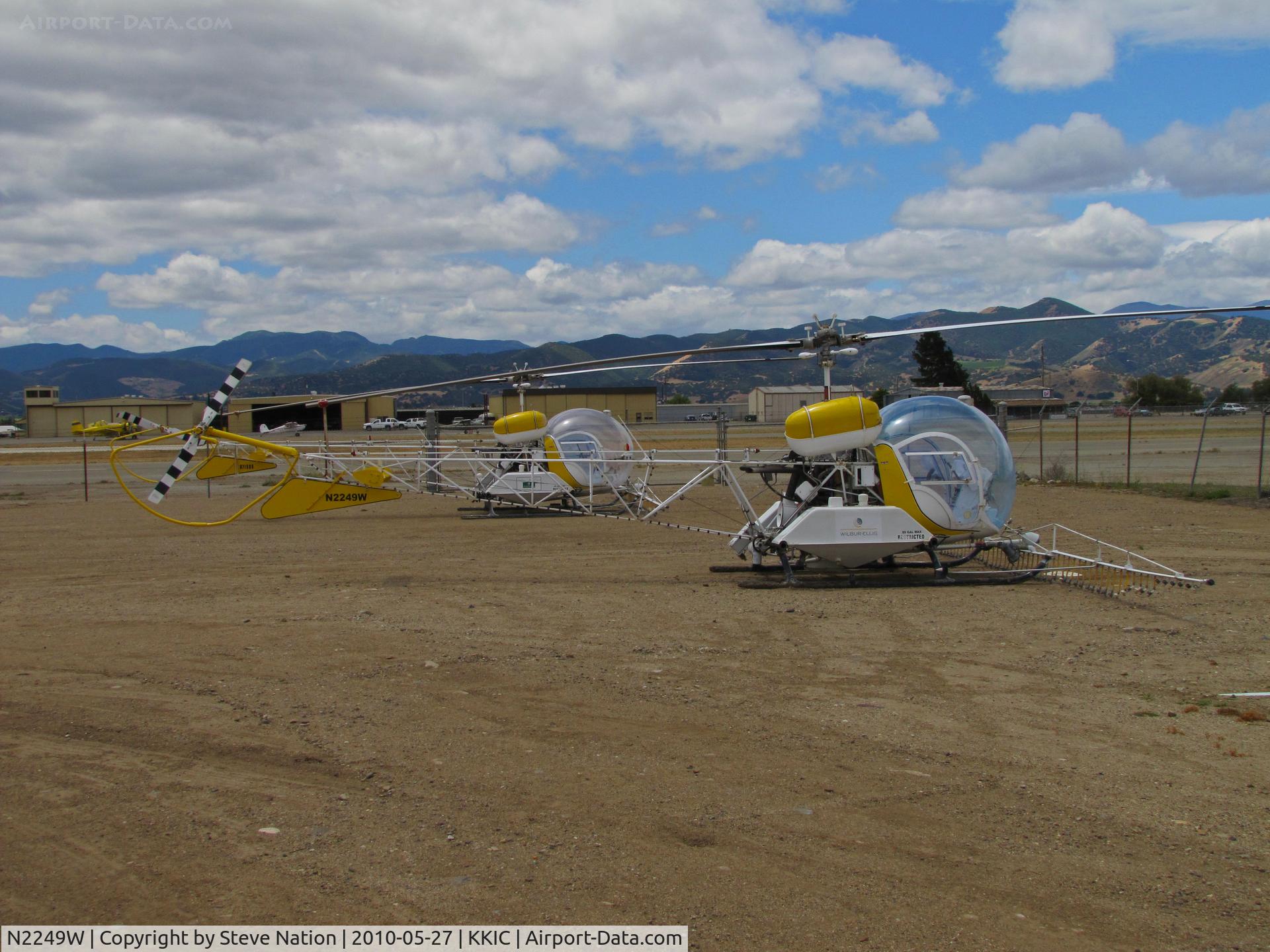 N2249W, 1969 Bell 47G-5 C/N 7963, Wilbur-Ellis Bell 47G-5 sprayer with new titles (ex-Soilserv)