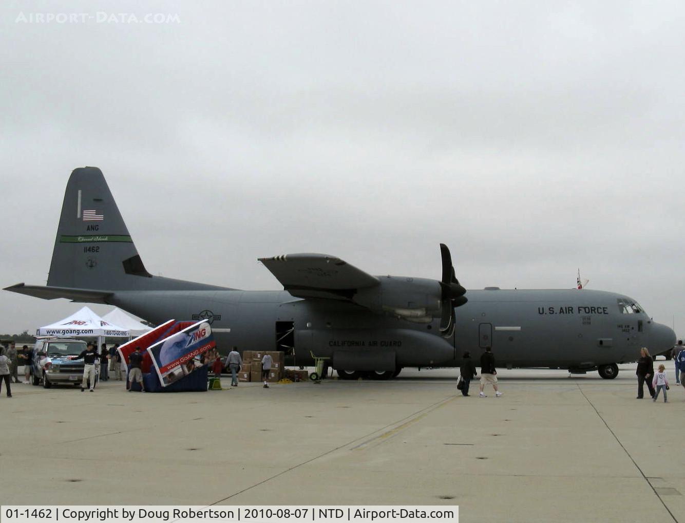 01-1462, 2001 Lockheed C-130J-30 Super Hercules C/N 382-5526, Lockheed C-130J-515 HERCULES 'City of Santa Paula' of Channel Islands Air National Guard, Four Allison T56-A-15 Turboprops 4,500 Hp each, configurable quickly to the MAFF system (Mobile Air Fire Fighting)
