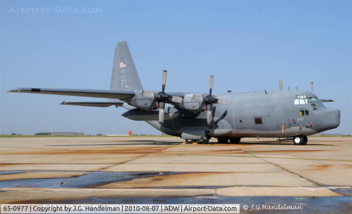 65-0977, Lockheed WC-130H Hercules C/N 382-4127, 45 year old tired faded Herc at NAF Washington