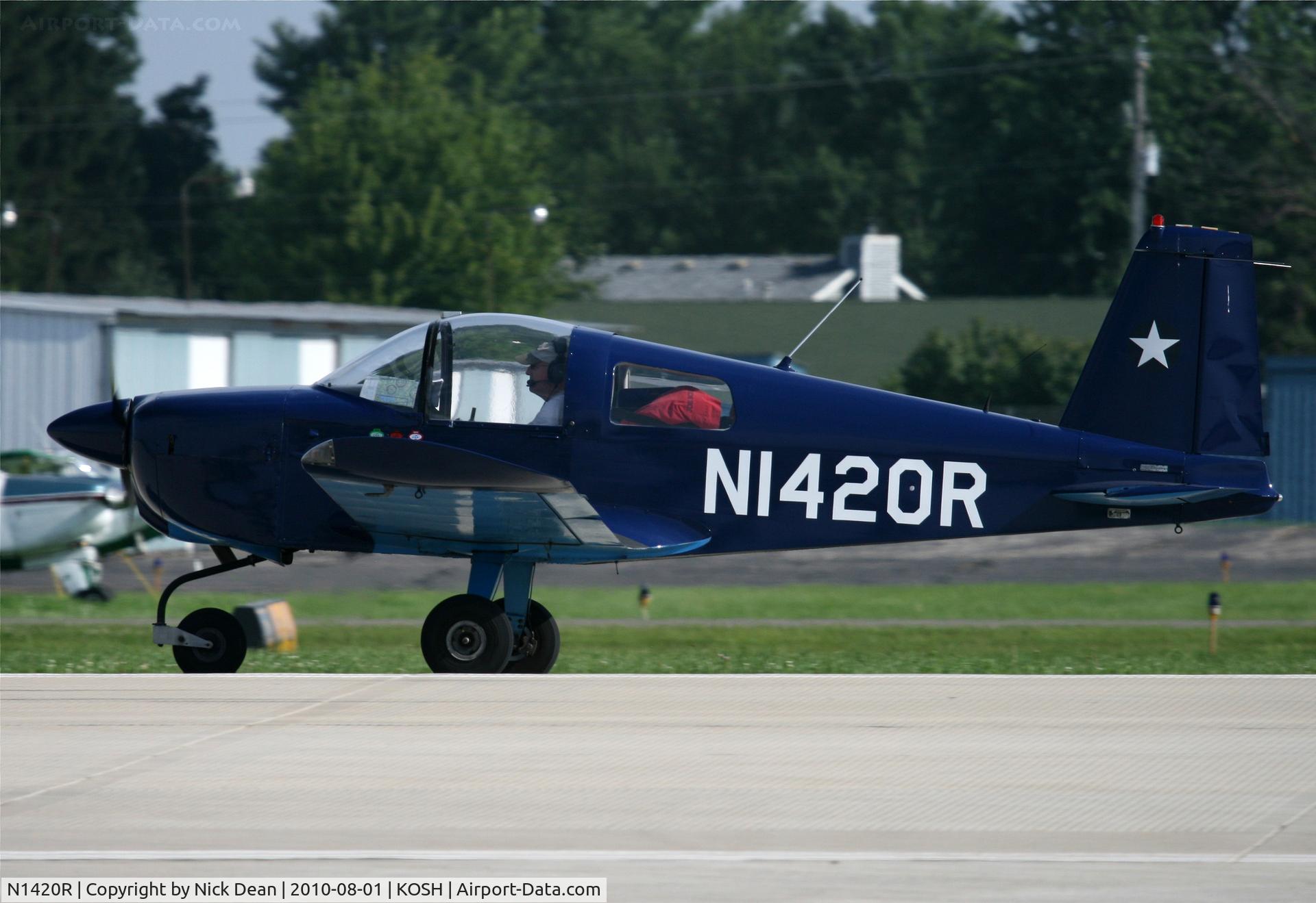 N1420R, 1975 Grumman American AA-1B Trainer C/N AA1B-0520, KOSH