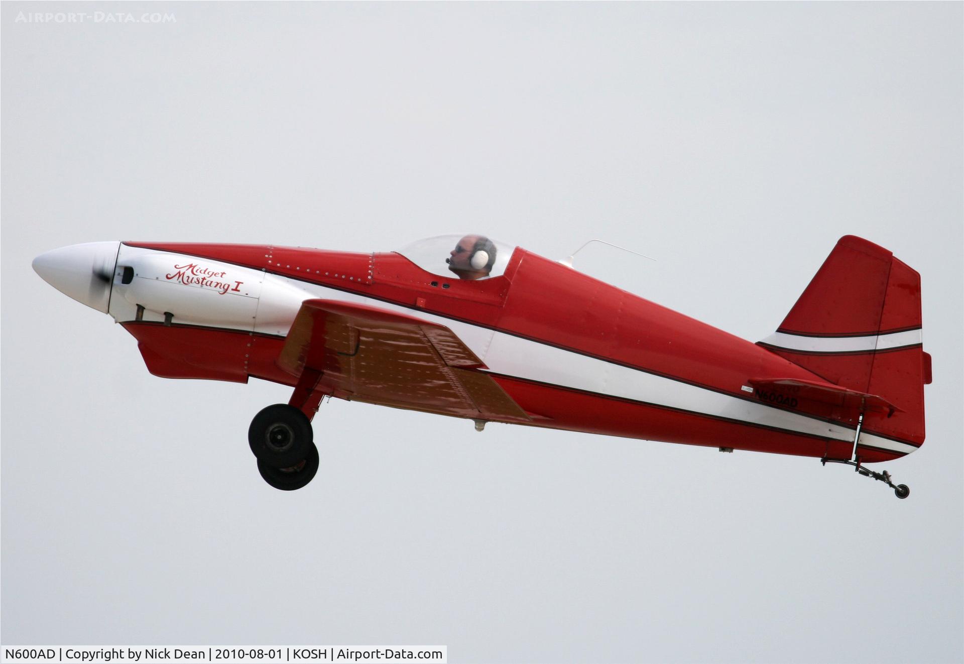 N600AD, 1974 Bushby Midget Mustang M-I C/N FF-2, KOSH