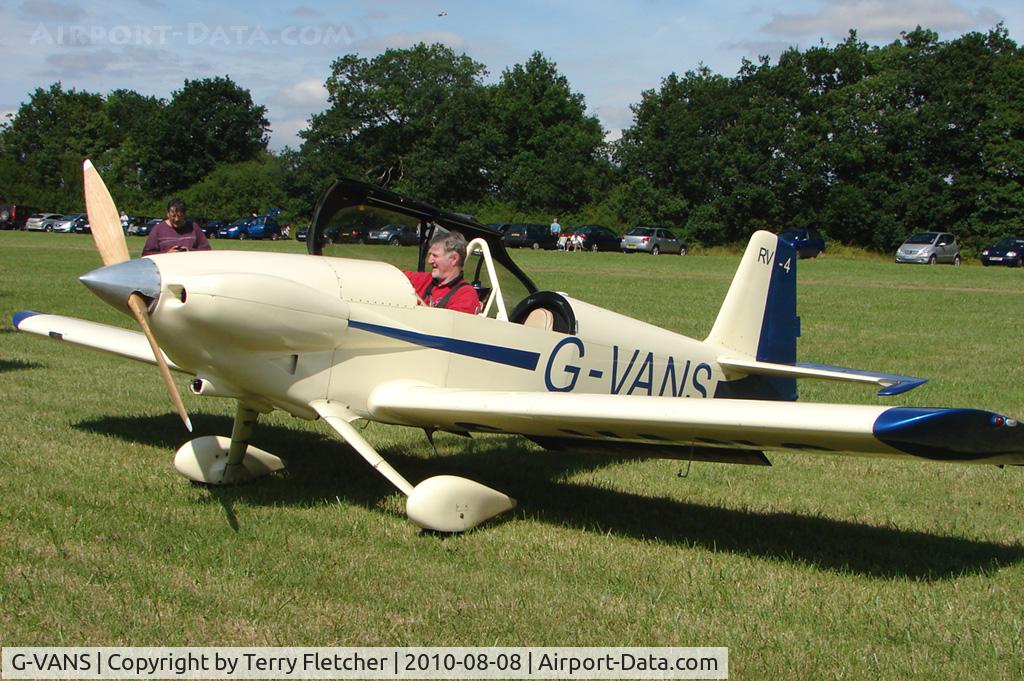 G-VANS, 1987 Vans RV-4 C/N 355, 1987 Saylor T VANS RV-4, c/n: 355 at 2010 Stoke Golding Stakeout