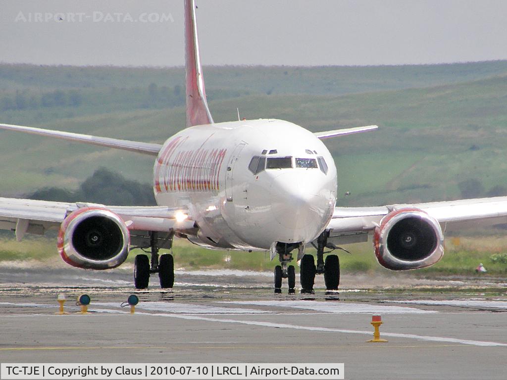 TC-TJE, 1992 Boeing 737-4Y0 C/N 26073, After landing