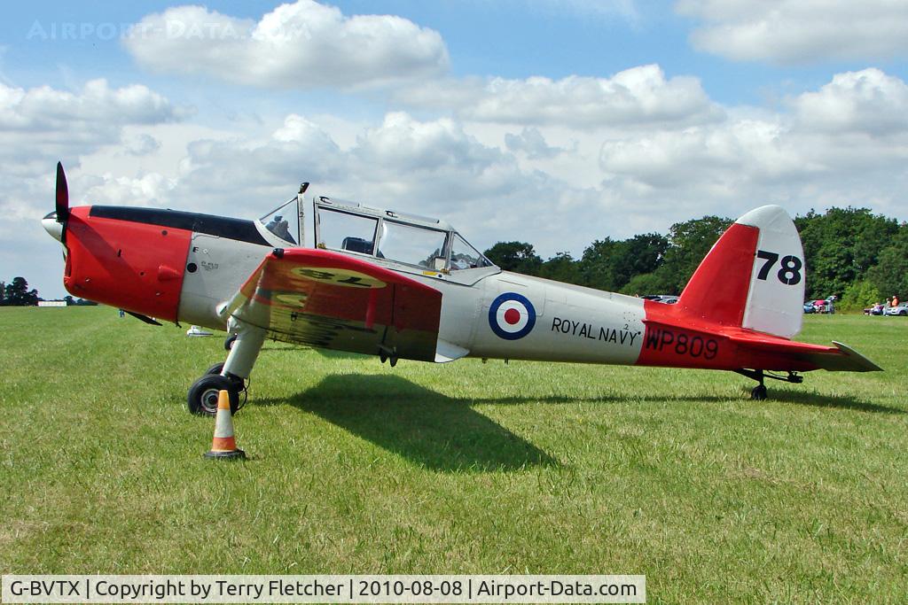 G-BVTX, 1952 De Havilland DHC-1 Chipmunk T.10 C/N C1/0705, 1952 De Havilland DHC-1 CHIPMUNK 22A, c/n: C1/0705 wears Serial WP809 at 2010 Stoke Golding Stakeout